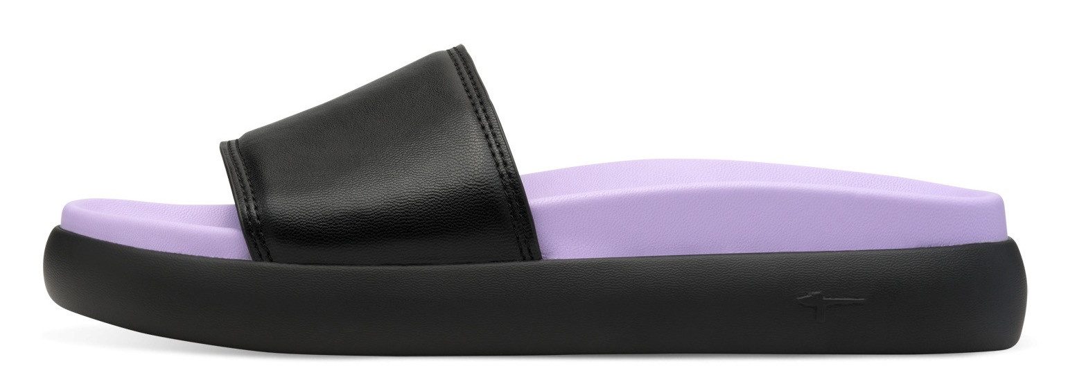 Tamaris Slippers , plateau, zomerschoen, slippers met klein elastiek aan de band