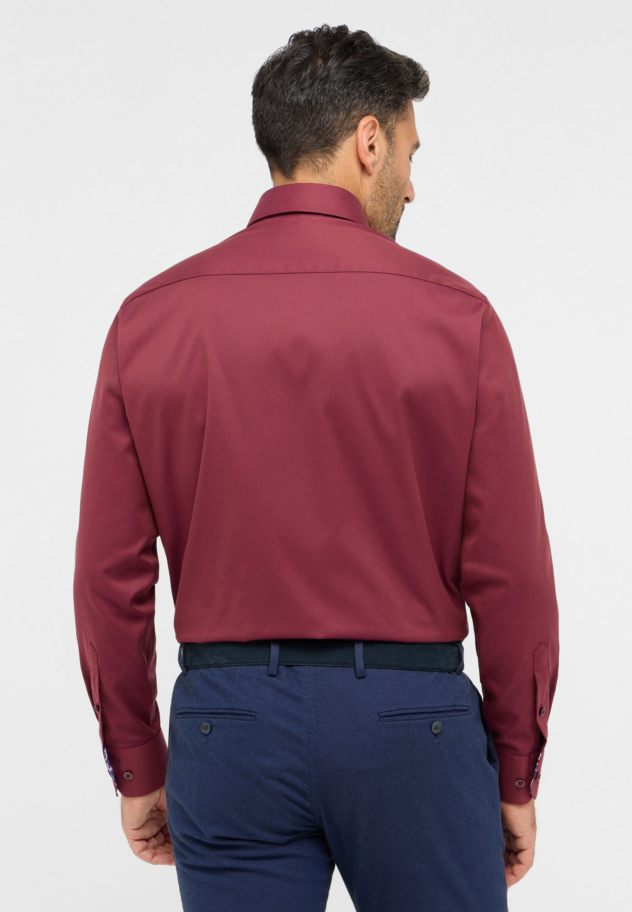 Eterna Overhemd met lange mouwen Comfort fit NON IRON (strijkvrij)