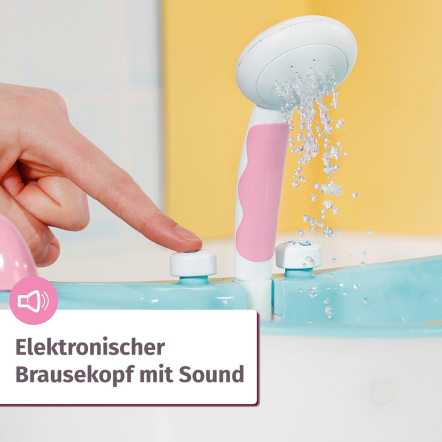 Baby Born Poppen badkuip BATH met licht- en geluidseffecten