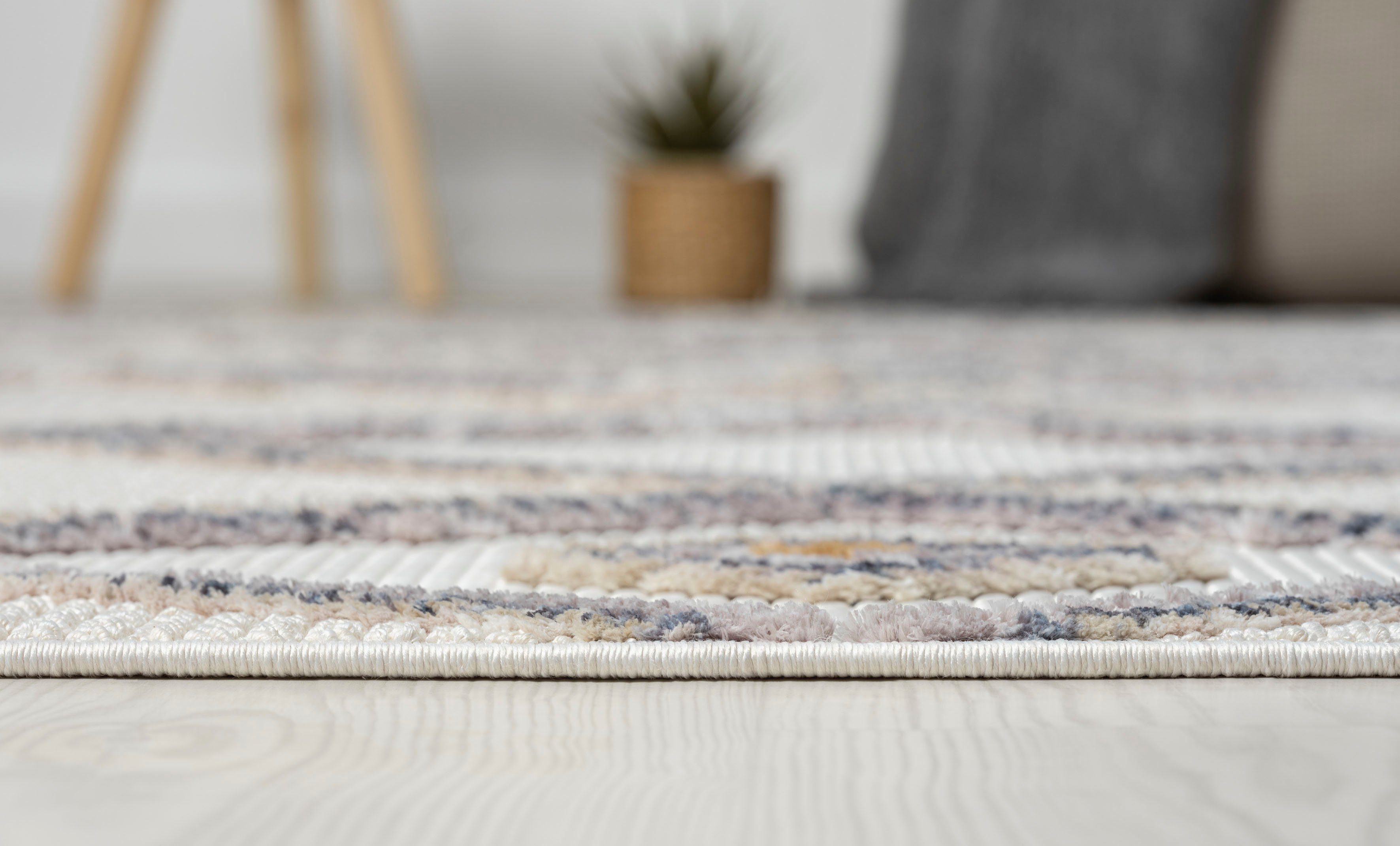 Myflair Möbel & Accessoires Vloerkleed Luana 2 voorraadopruiming Kortpolig, sisal-look, met franjes, bijzonder zacht door microvezel