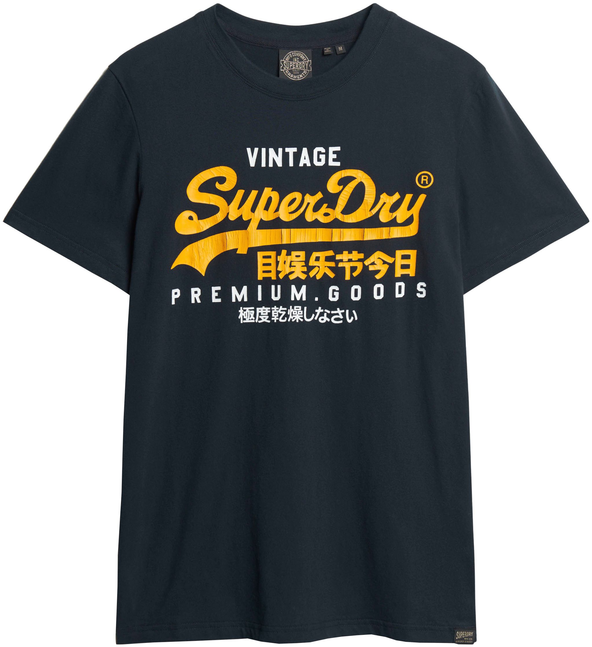 Superdry Shirt met print SD-VL DUO TEE Met gebarsten print
