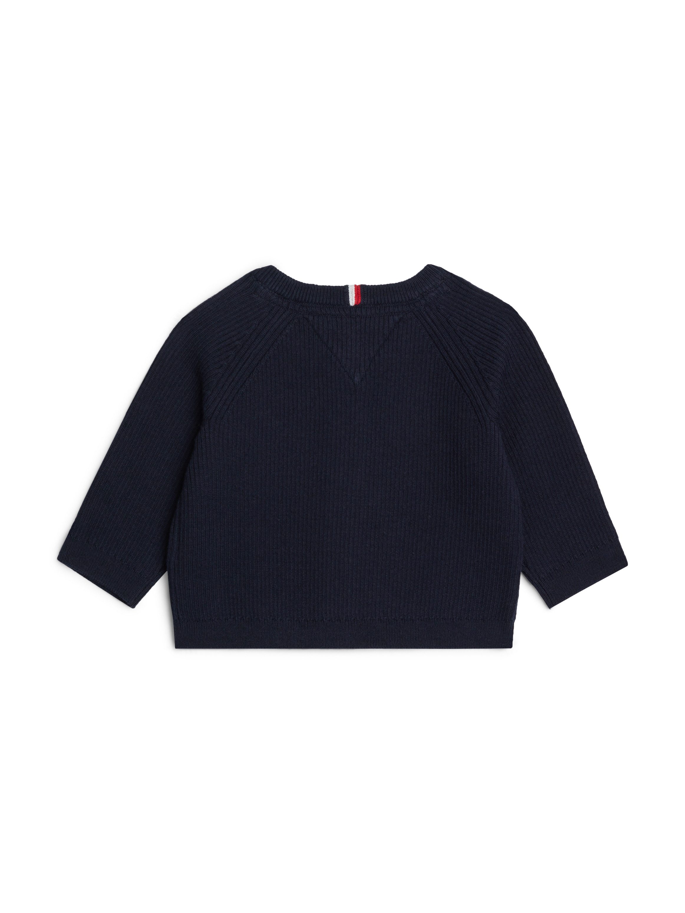 Tommy Hilfiger Vest ESSENTIAL REGULAR CARDIGAN LS Baby tot 2 jaar met logo-borduursel