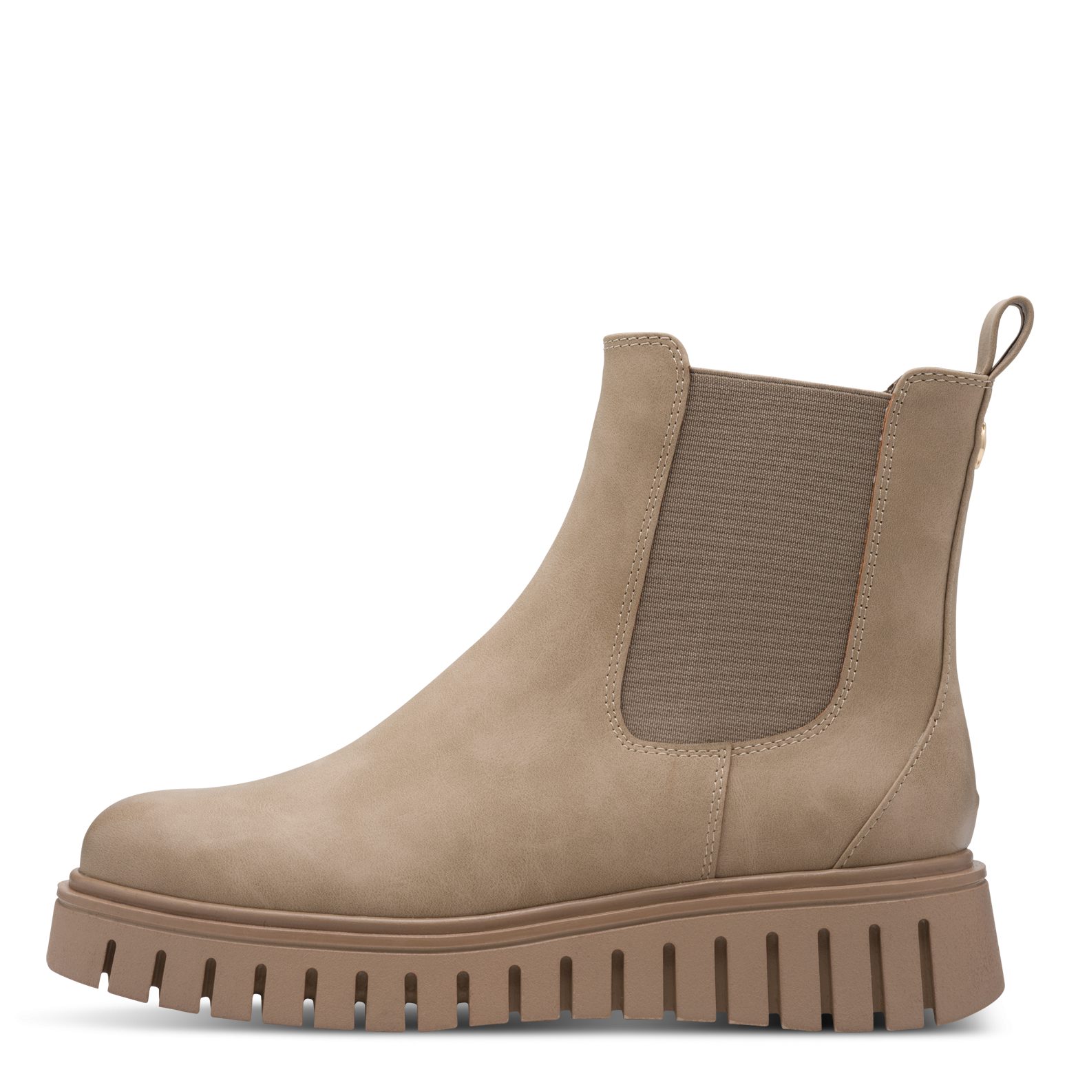 Marco Tozzi Chelsea-boots , sleehak, plateau, enkellaars met feel me-uitrusting, g-wijdte