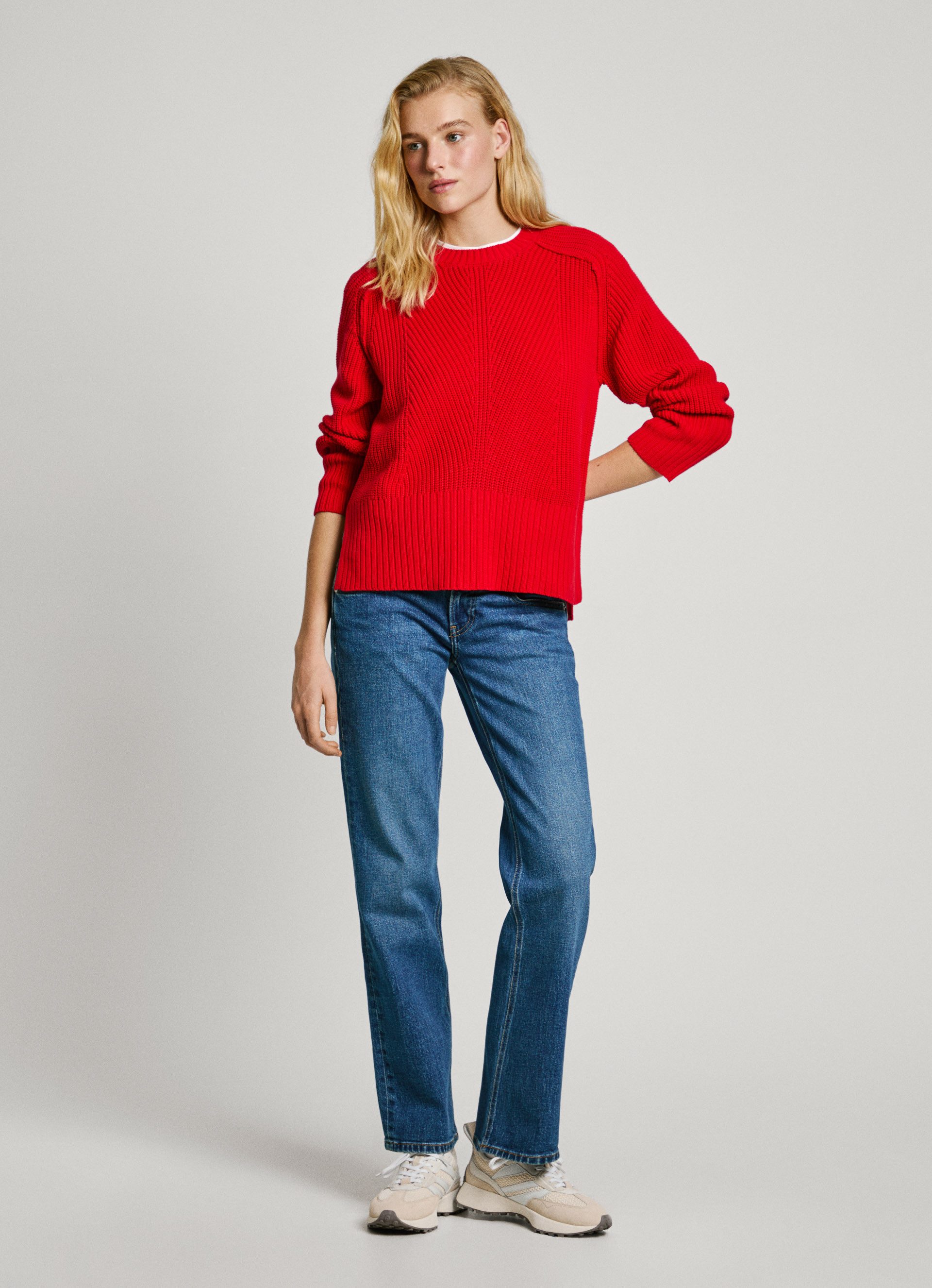 Pepe Jeans Straight jeans LW met dubbele knoopsluiting