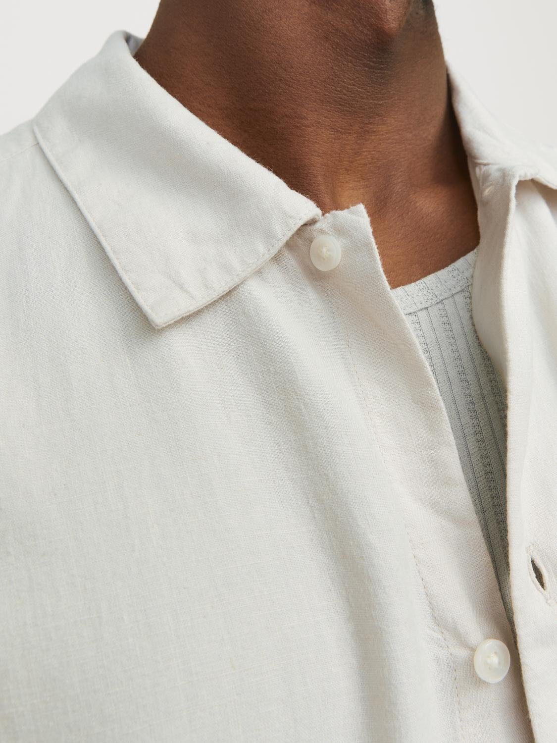Jack & Jones Overhemd met korte mouwen JORFARO LINEN OVERSIZED SHIRT SS SN