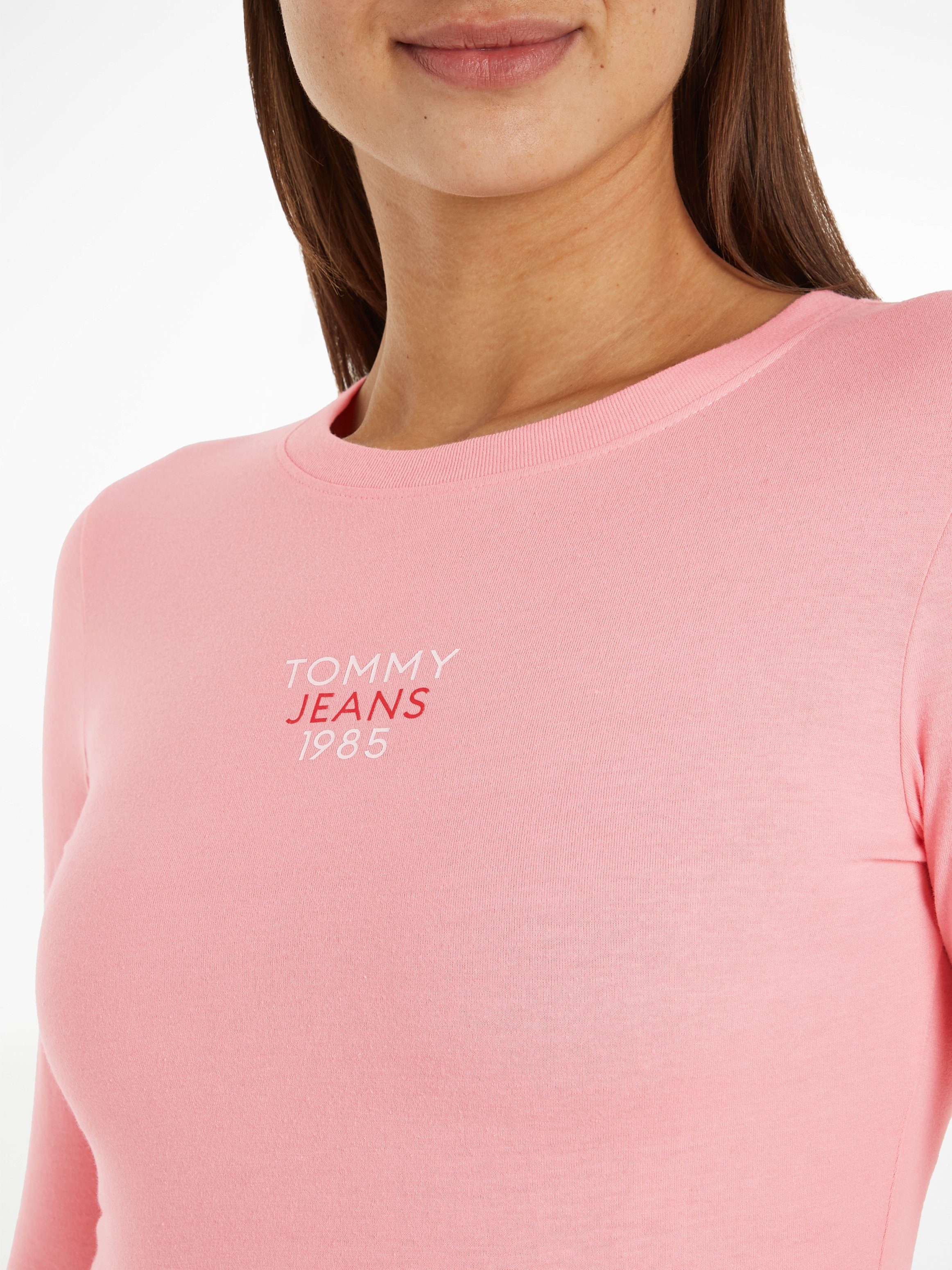 Tommy Jeans Curve T-shirt TJW SLIM ESSENTIAL LOGO 1 LS EXT