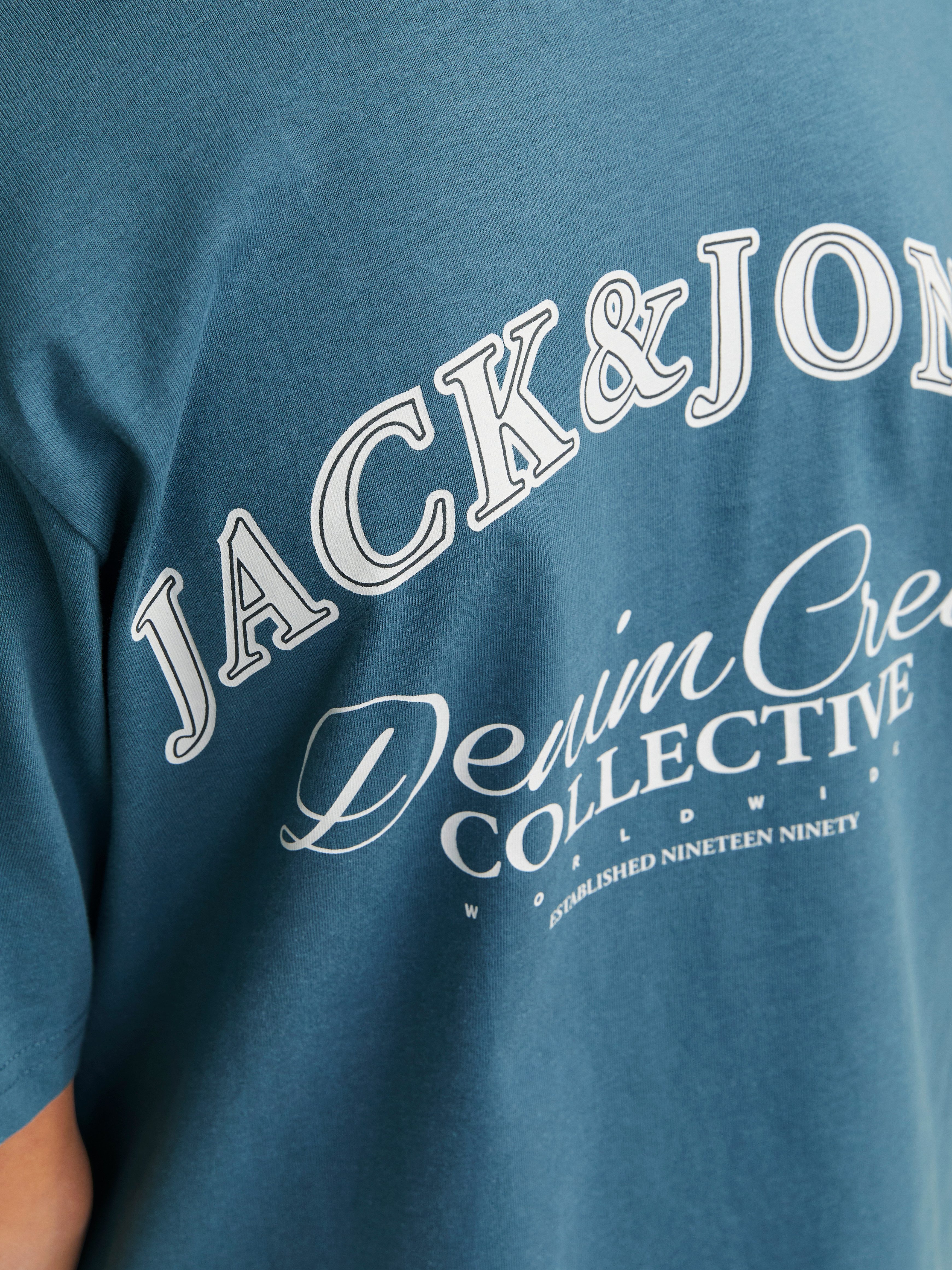 Jack & Jones Junior T-shirt JJEBRANDES BACKP RELAXED TEE SS SN JNR