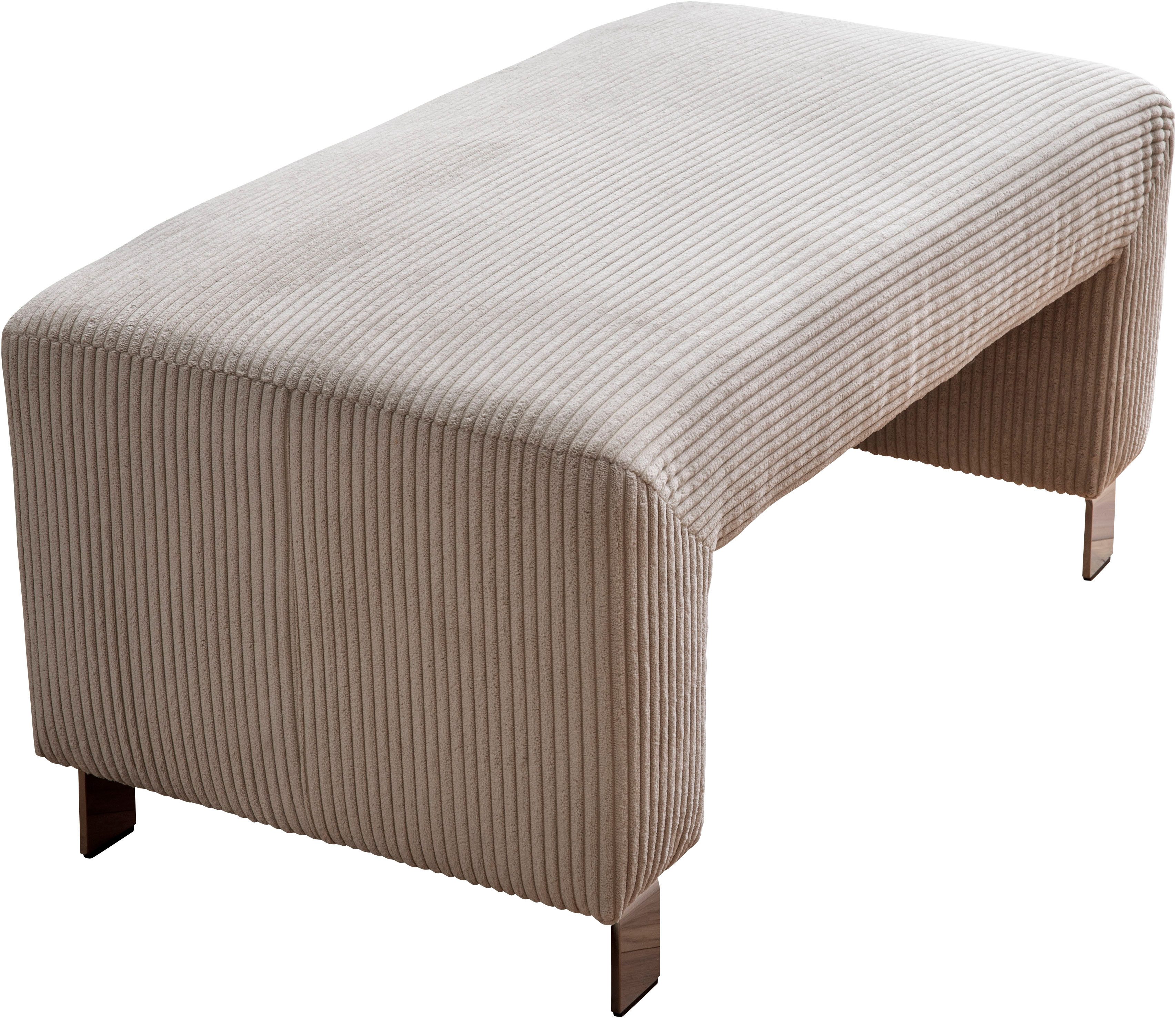 exxpo - sofa fashion Hocker Intenso, poef, modern, keuze uit leer of textiel hoge bodemvrijheid, vrij in de ruimte te plaatsen, hoog zitcomfort
