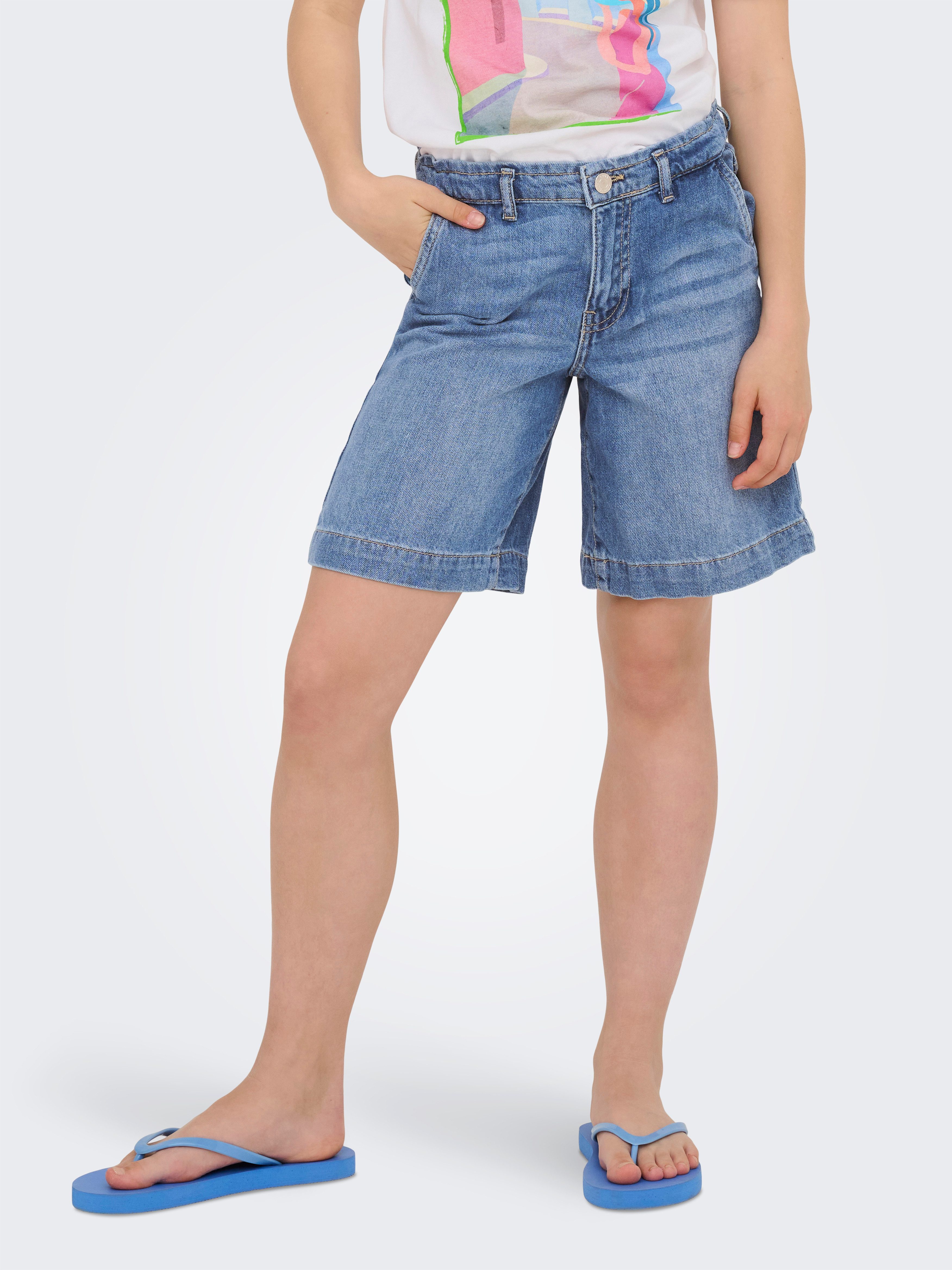 KIDS ONLY Jeansshort KOGCOMET WIDE LONG SHORTS DNM DIA NOOS