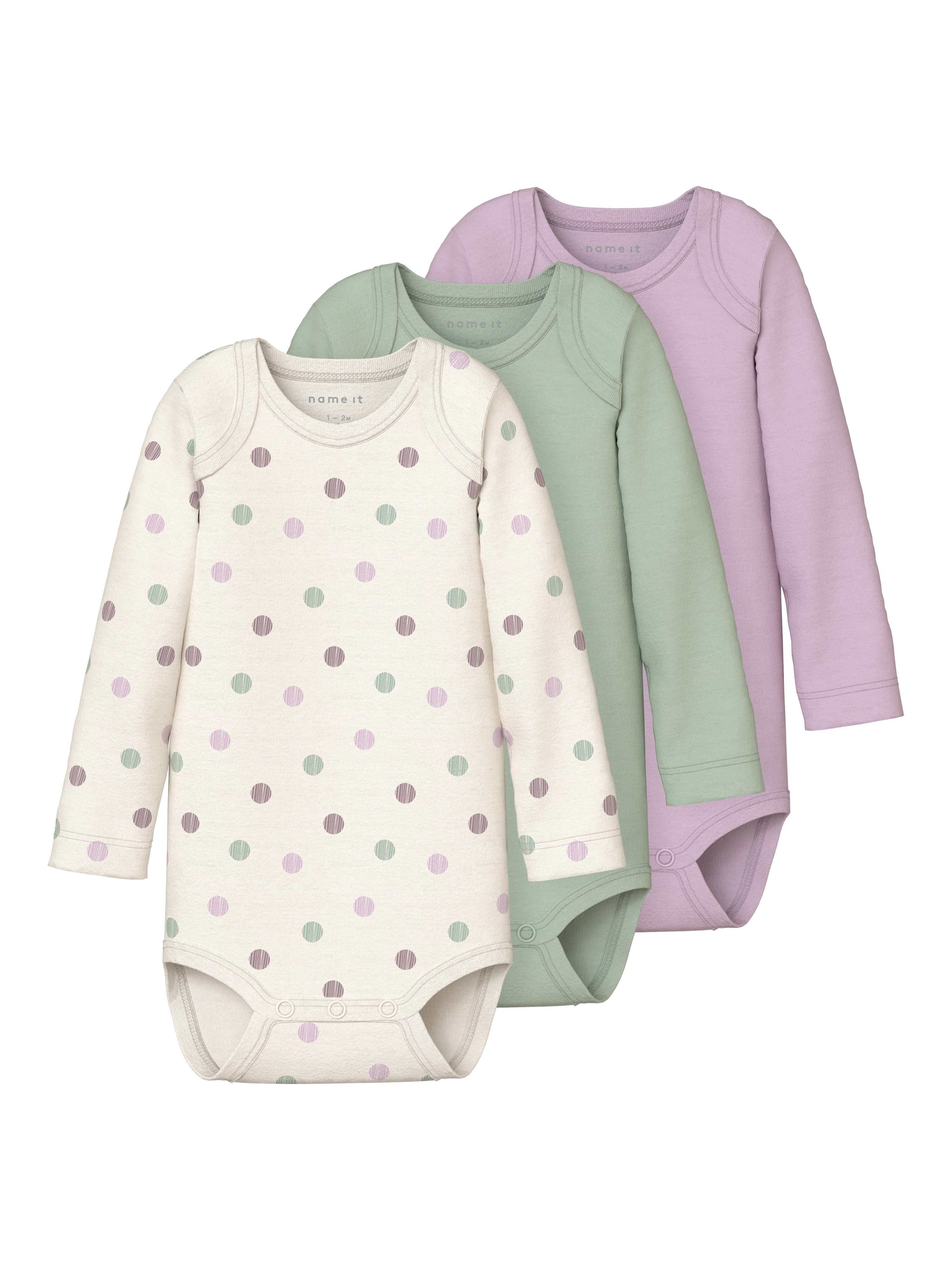 Name It Body NBFBODY 3P LS JET STREAM DOT NOOS (set, 3-delig)