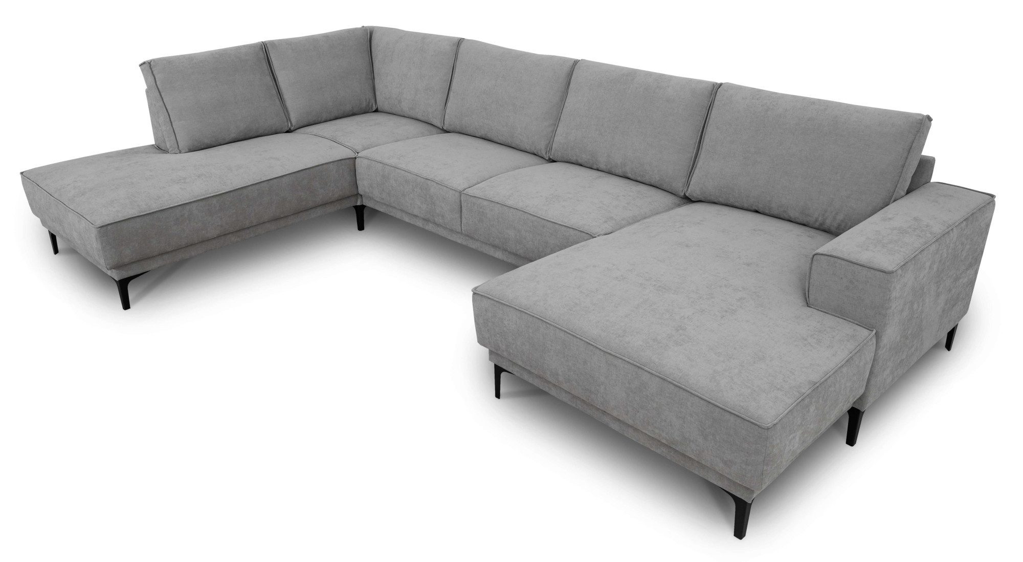 Places of Style Zithoek XXL bank Oland, structuur, platweefsel, luxe microvezel, bouclé