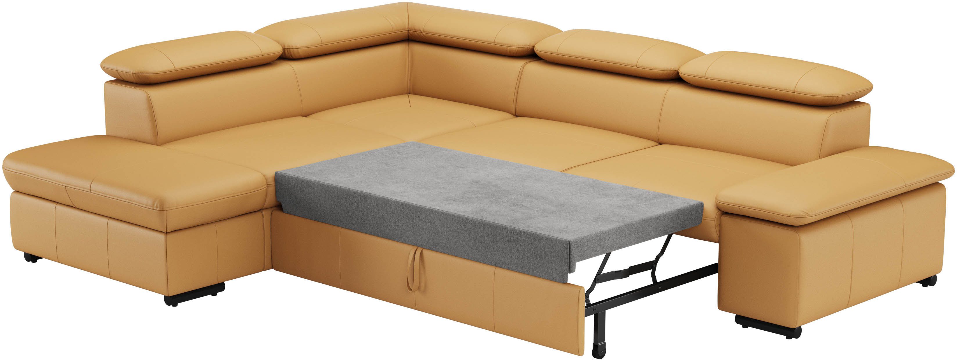 sit&more Hoekbank Alcudia L-vorm met armverstelling, optionele hoofdeindverstelling en bedfunctie