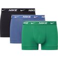 nike underwear boxershort met logoband (set, set van 3) groen