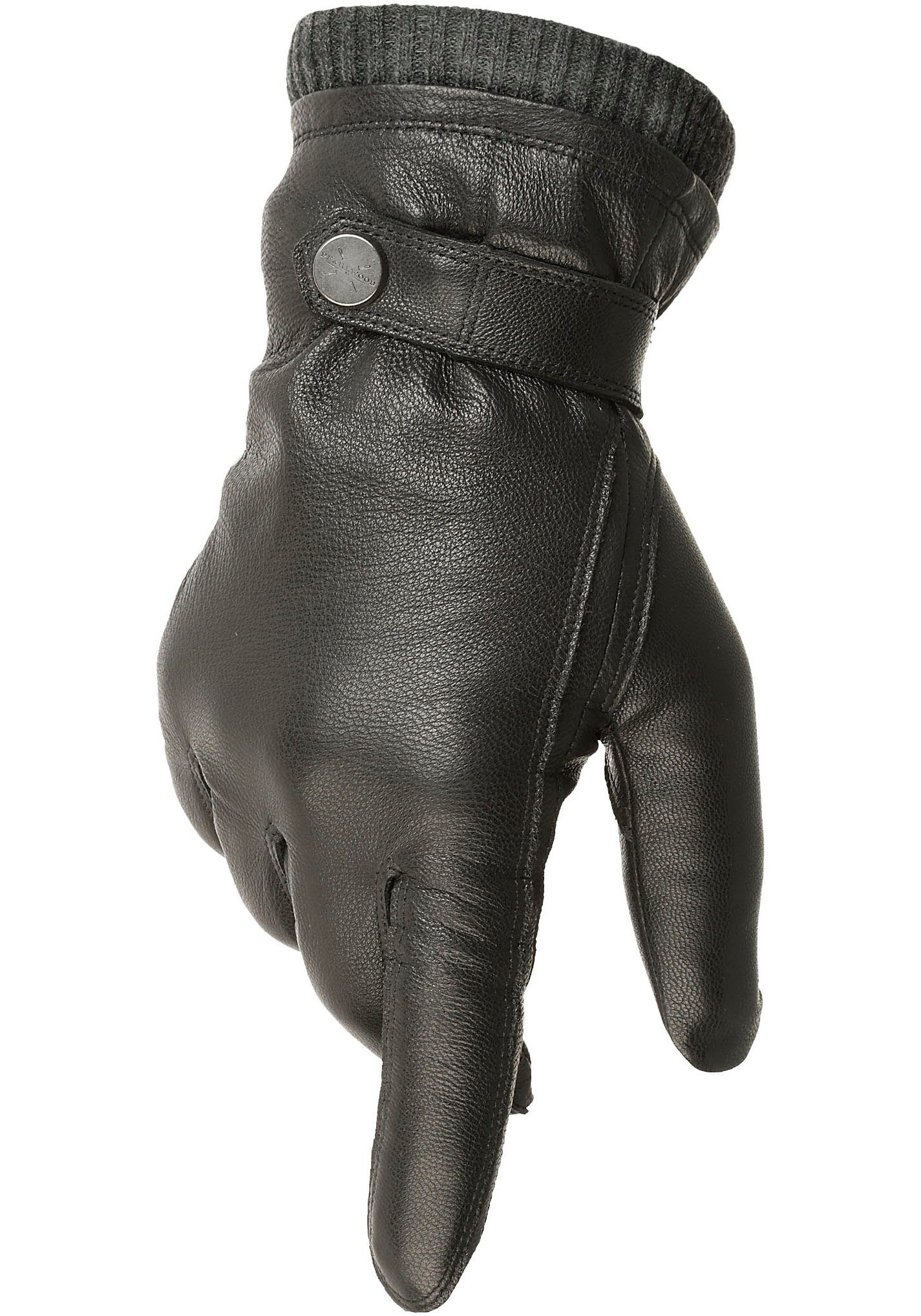PEARLWOOD Leren handschoenen Freddie Ademend, temperatuurregulerend, wind- en waterafstotend