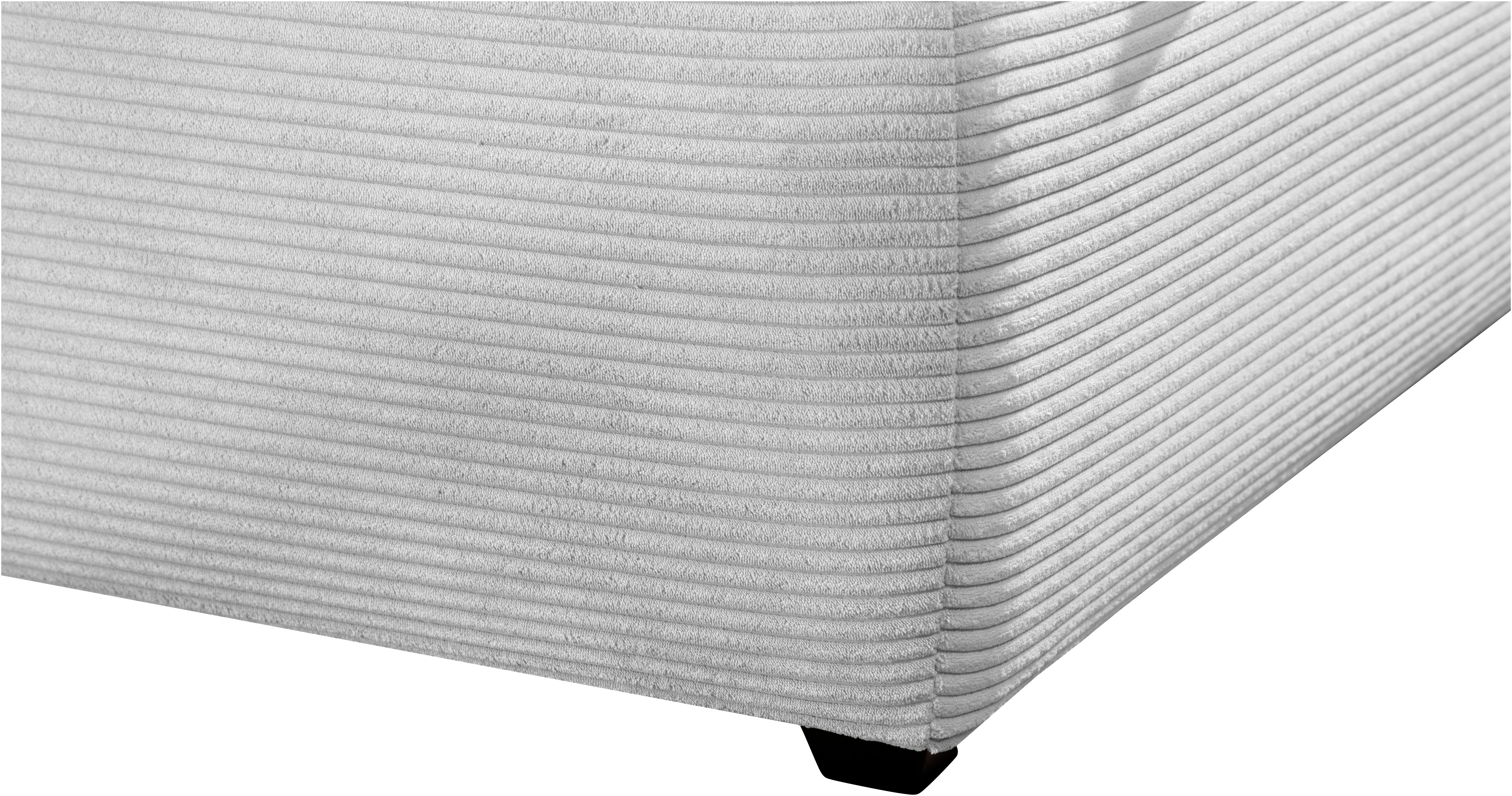 Maintal Gestoffeerd bed Wiesenbach, met cord-stof optioneel in hardheidsgraad h2, h3 of h4