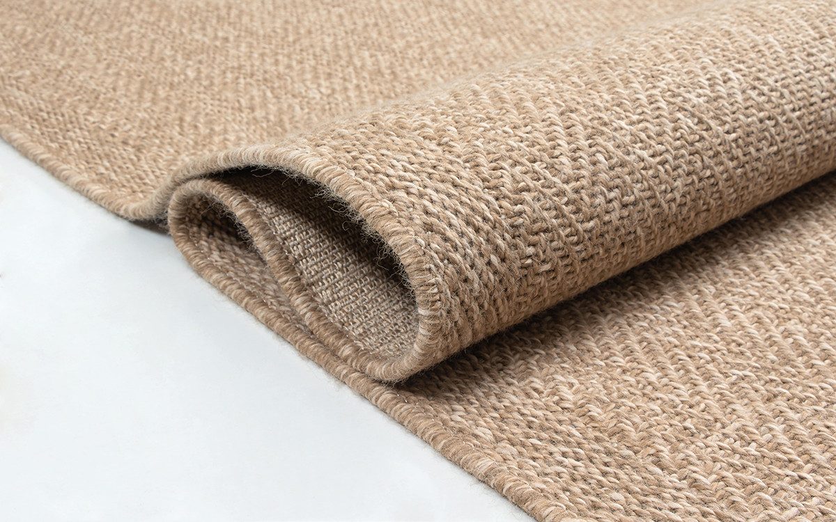 The carpet Vloerkleed Kansas moderne robuuste in- en outdoor tapijt jute look
