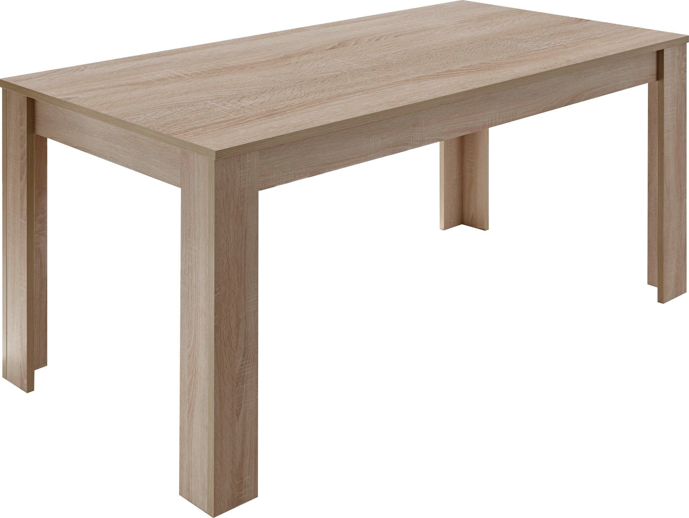 INOSIGN Eettafel Rustica , breedte 180 cm, uit te breiden met insteekblad