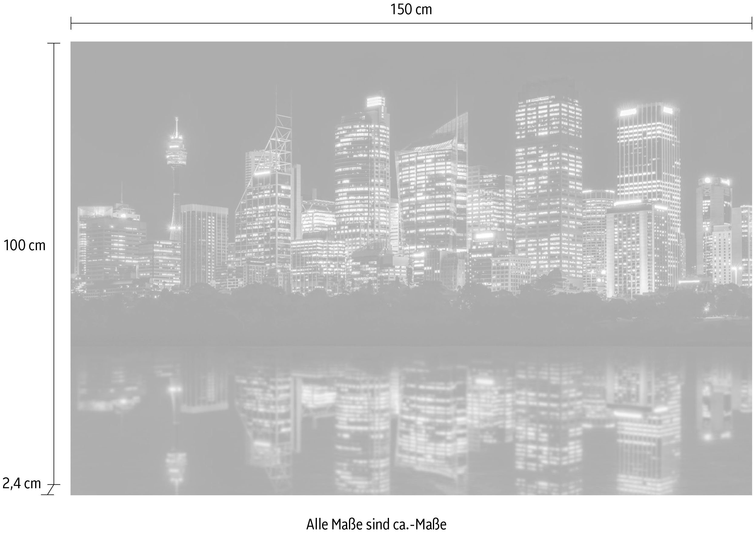 queence Artprint op acrylglas Flatgebouwen Fine Art-print in galeriekwaliteit