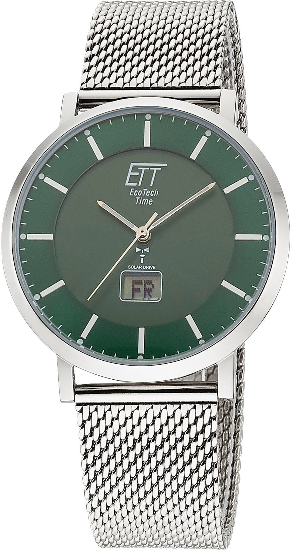 ETT Radiografisch horloge Atacama Horloge, herenhorloge, datum, solar, ideaal ook als cadeau (set, 2-delig, Met verwisselbaar bandje van leer)