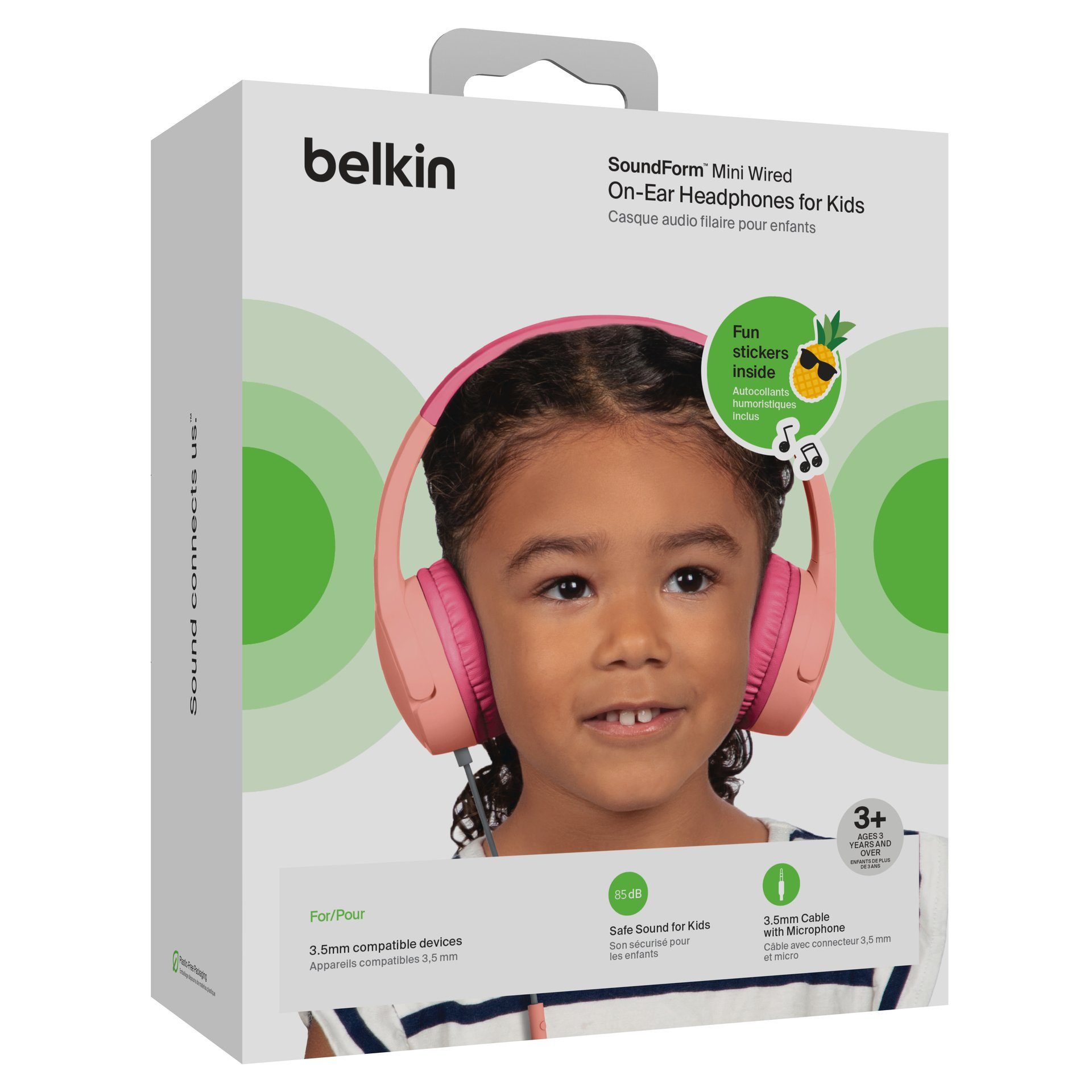 Belkin Kinder koptelefoon SOUNDFORM Mini via een vaste verbinding