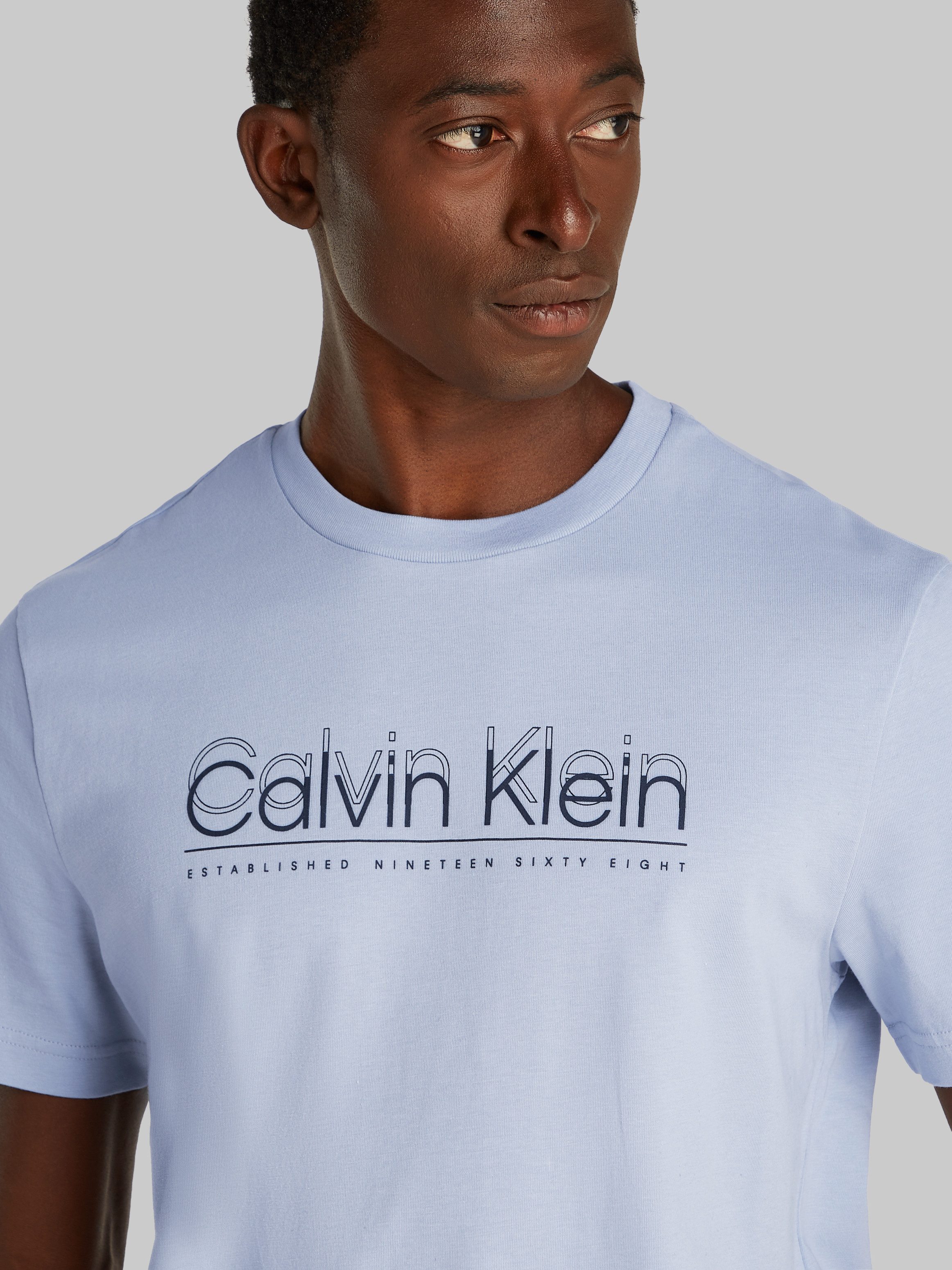 Calvin Klein T-shirt CP-DOUBLE LOGO T-SHIRT met groot logo-opschrift