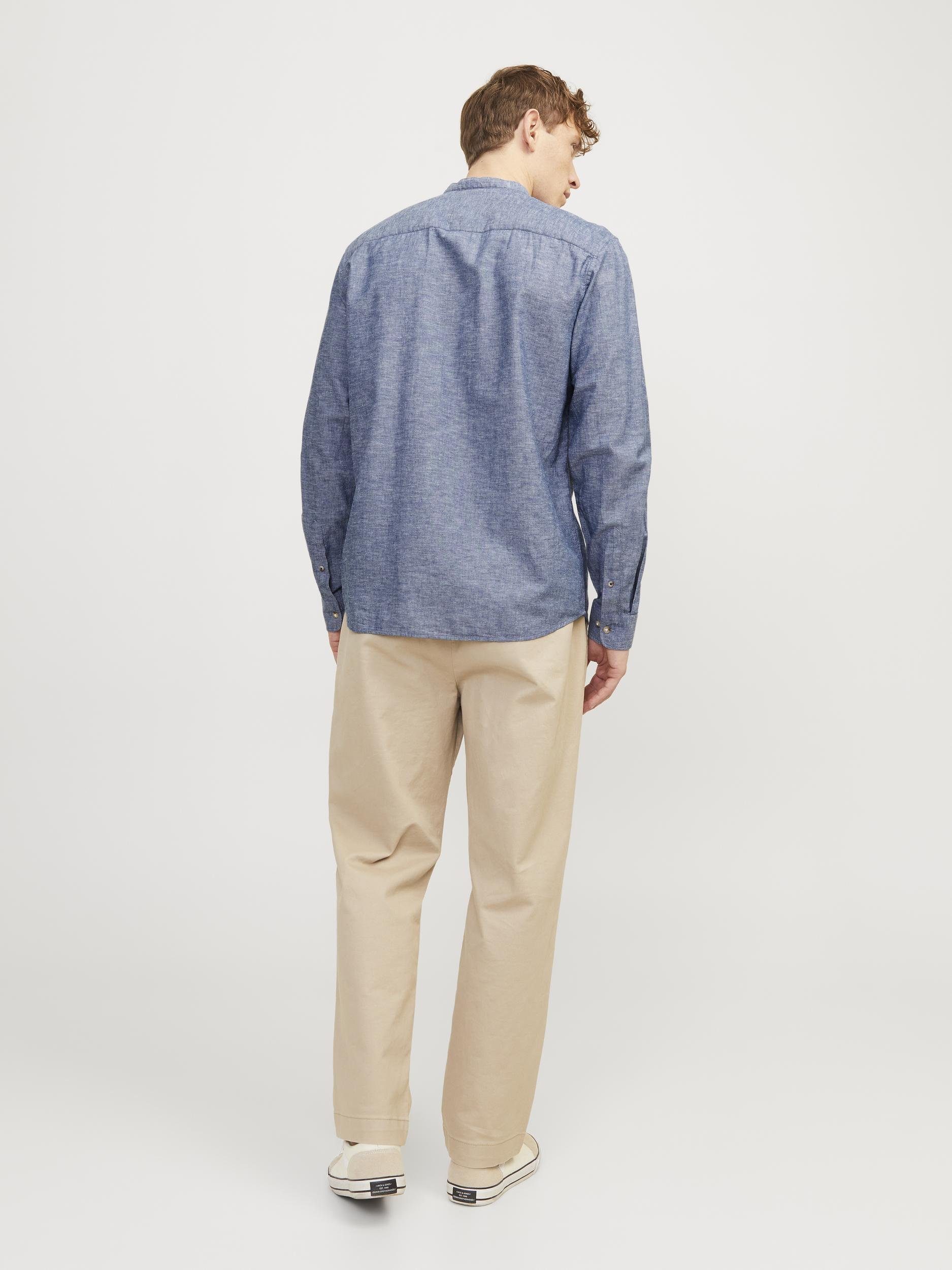 Jack & Jones Overhemd met lange mouwen JJESUMMER BAND LINEN BLEND SHIRT LS SN