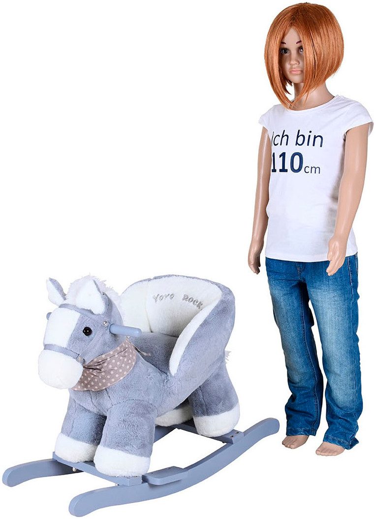 Knorrtoys® Schommeldier Paard grijs