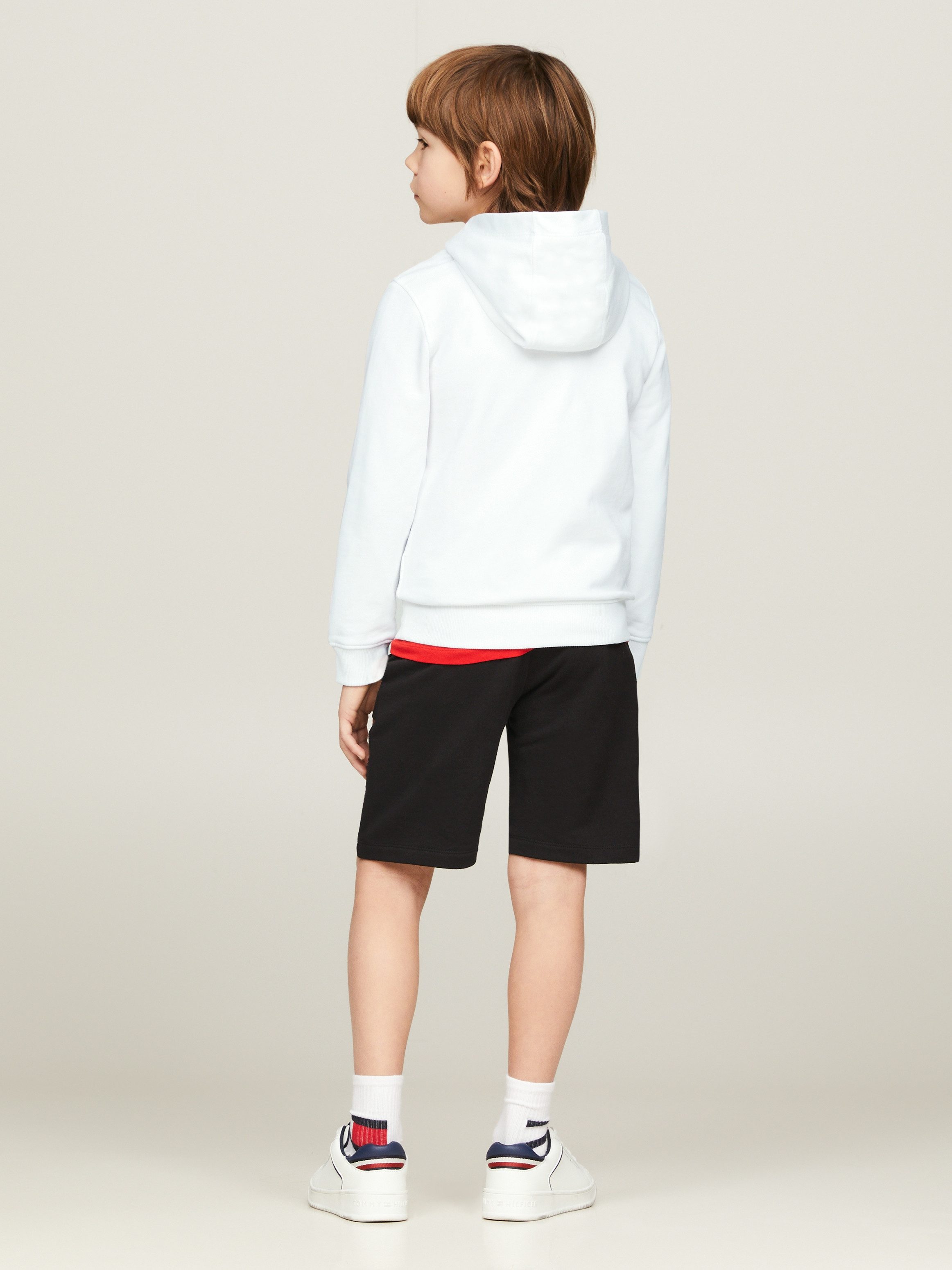 Tommy Hilfiger Hoodie U ESSENTIAL HOODIE met logo-borduurwerk en tekst
