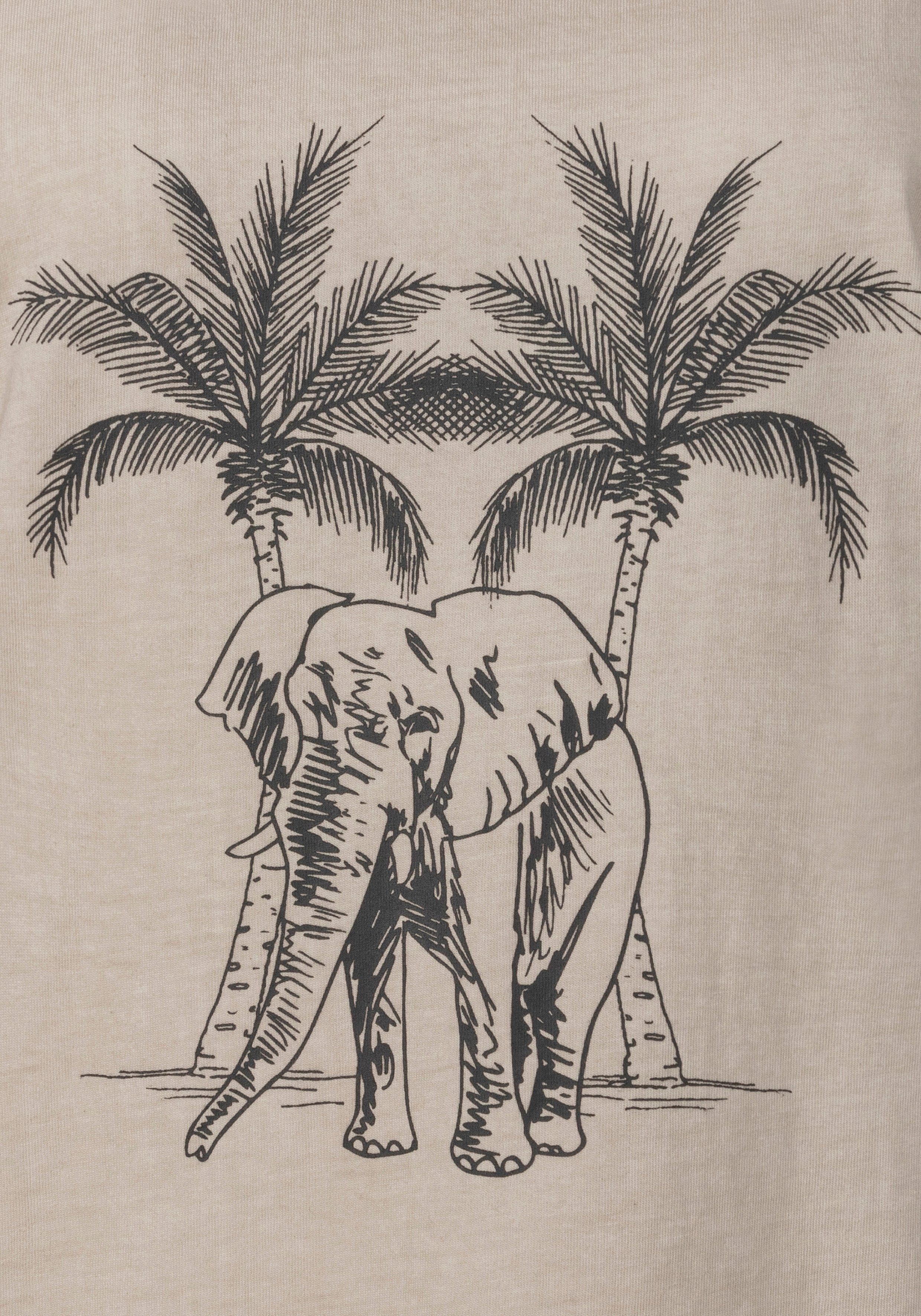 Vivance T-shirt Met modieuze frontprint in een zachte katoenkwaliteit