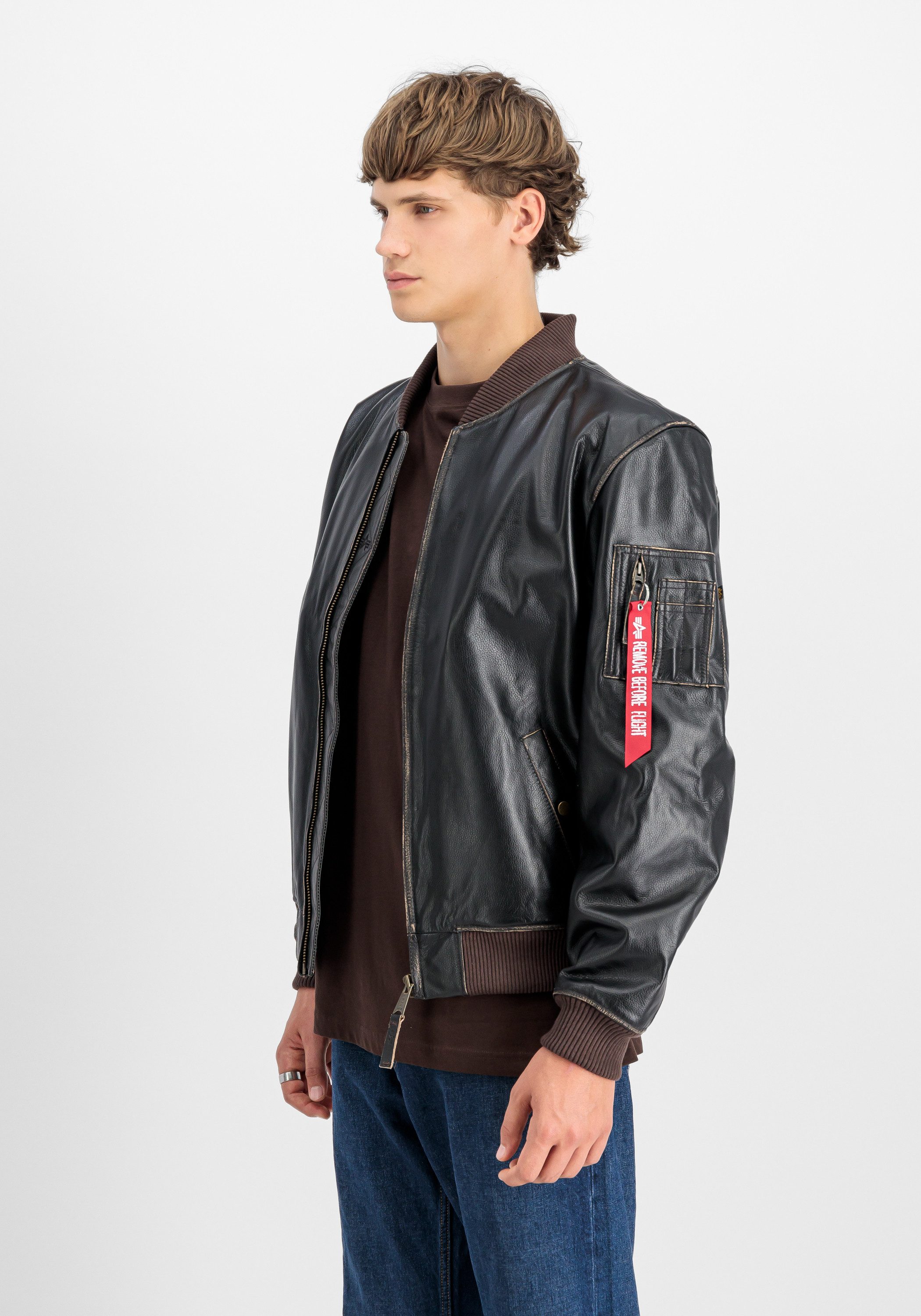 Alpha Industries Leren jack Alpha Industries Men - Leather & Vegan Jackets MA-1 Leather LF