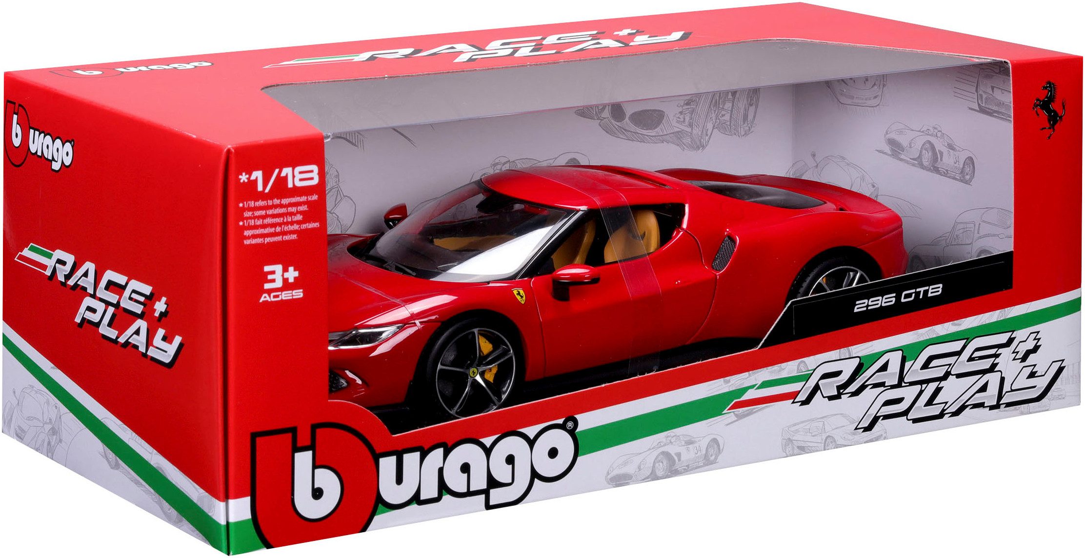 Bburago Auto op schaal R&P Ferrari 296GTB