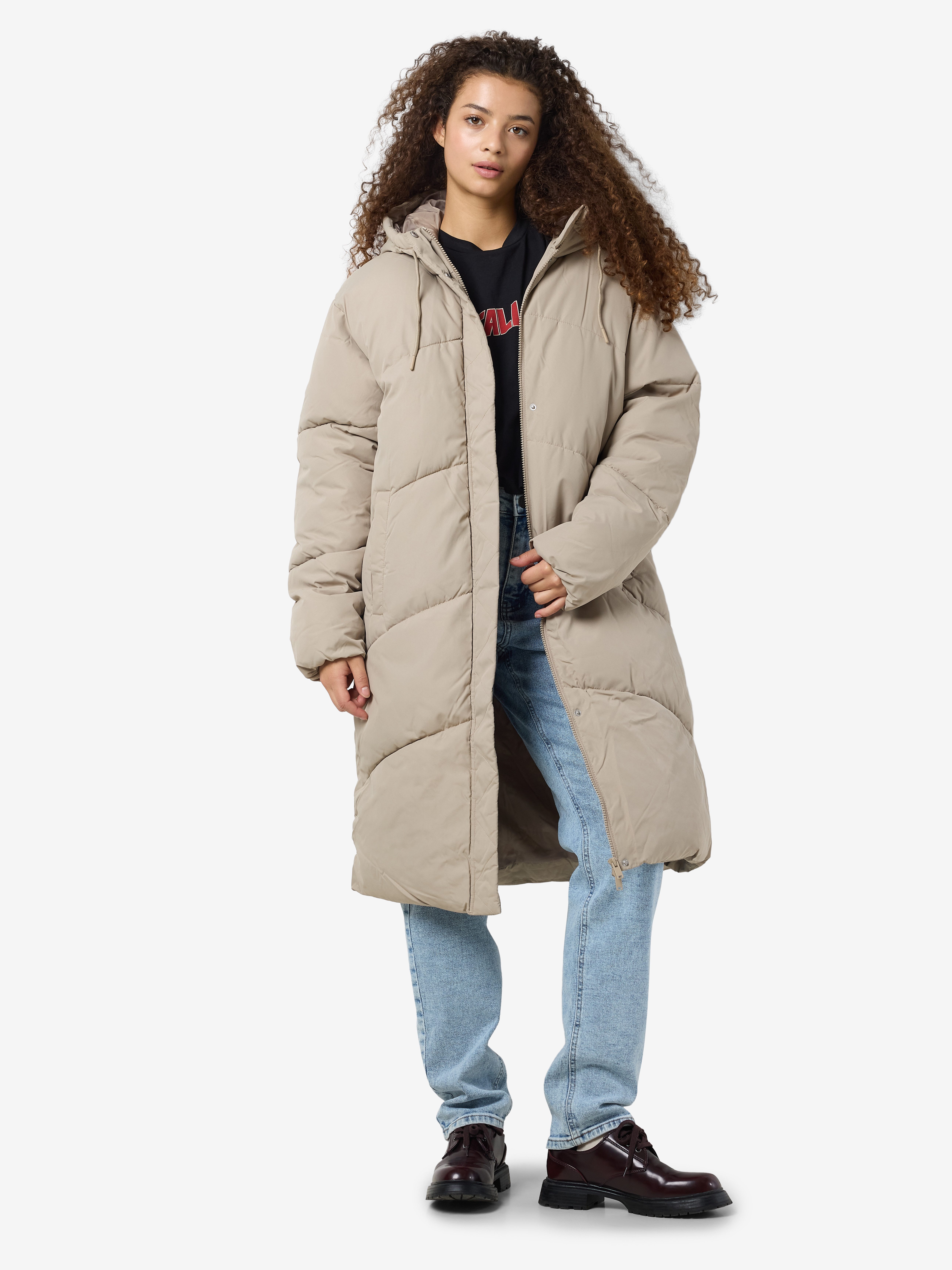 Noisy may Gewatteerde jas NMTENNA L/S LONG JACKET NOOS