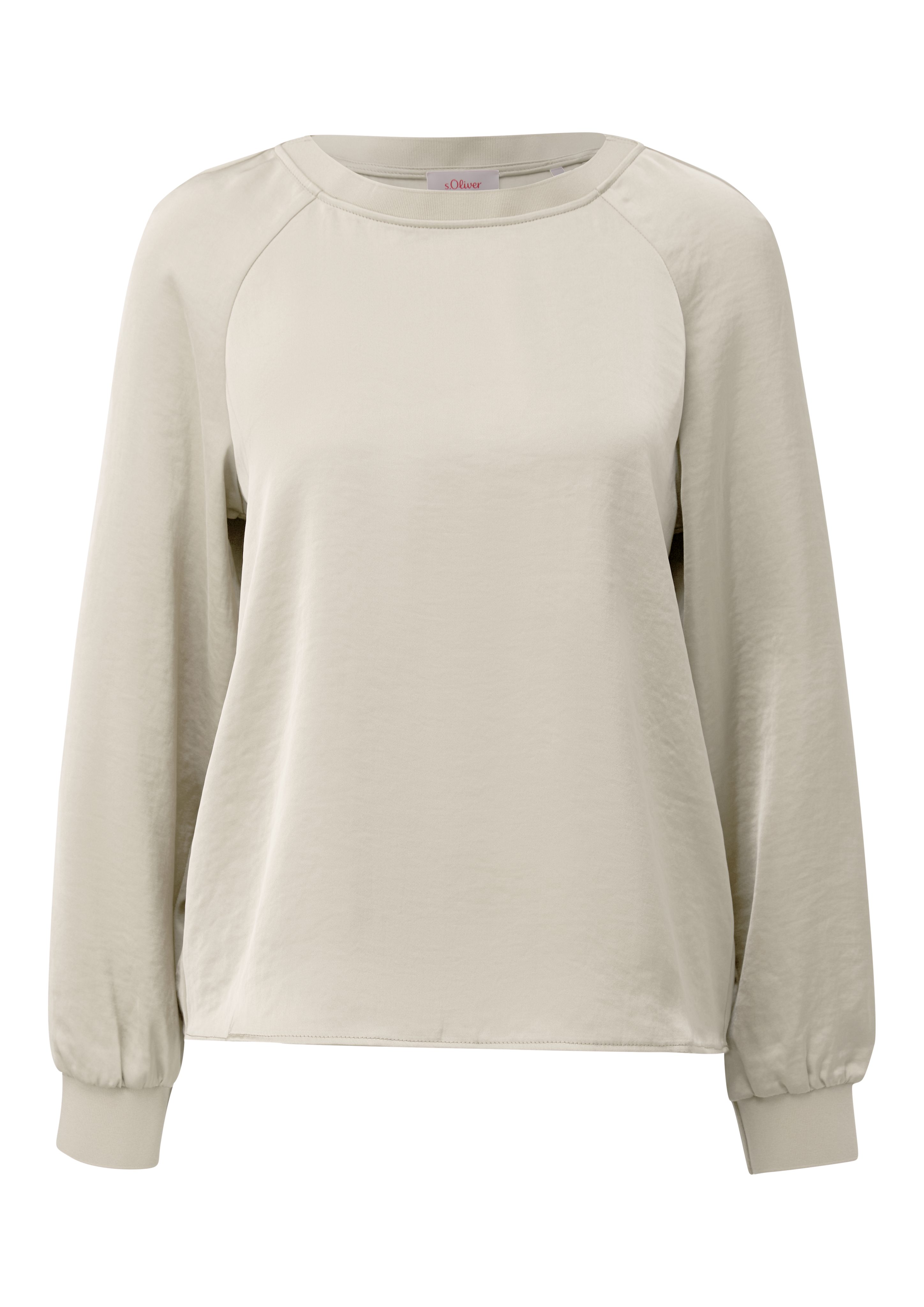 s.Oliver Blouse met lange mouwen in satijnkwaliteit