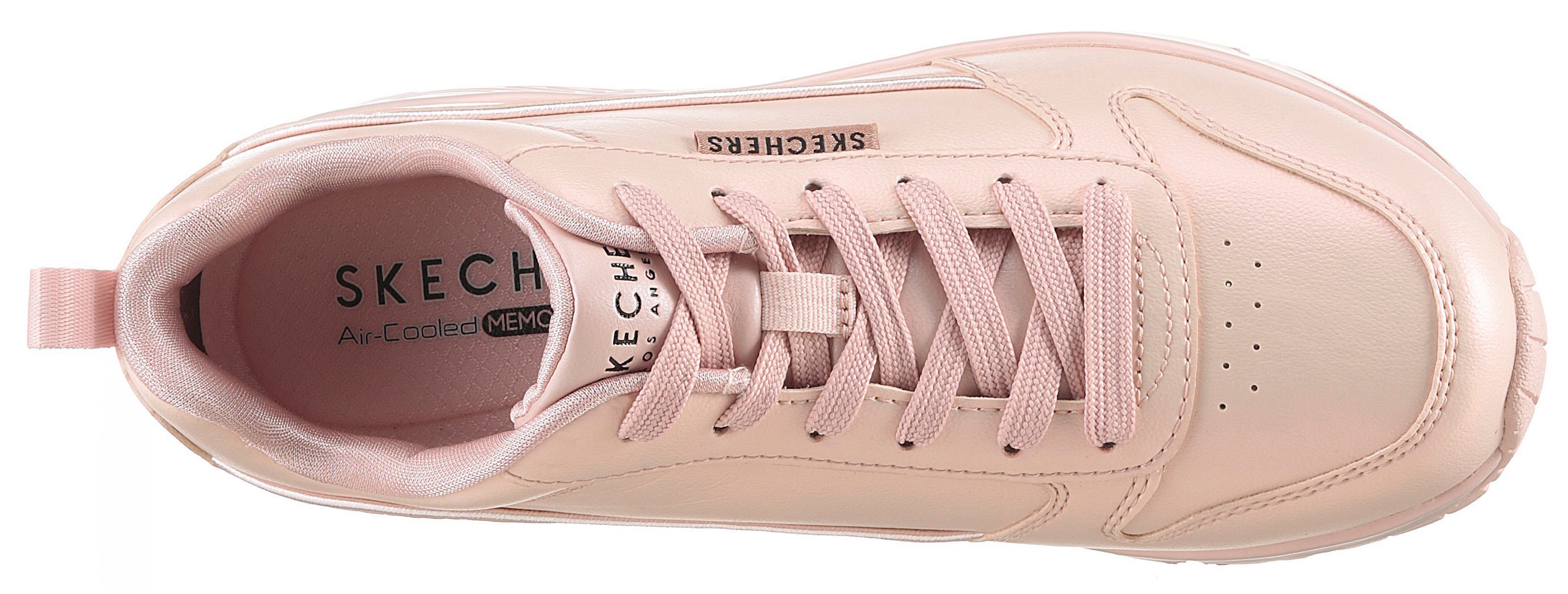 Skechers Sneakers UNO-GALACTIC GAL Vrijetijdsschoen, sleehak sneaker, veterschoen met Skech Air uitrusting