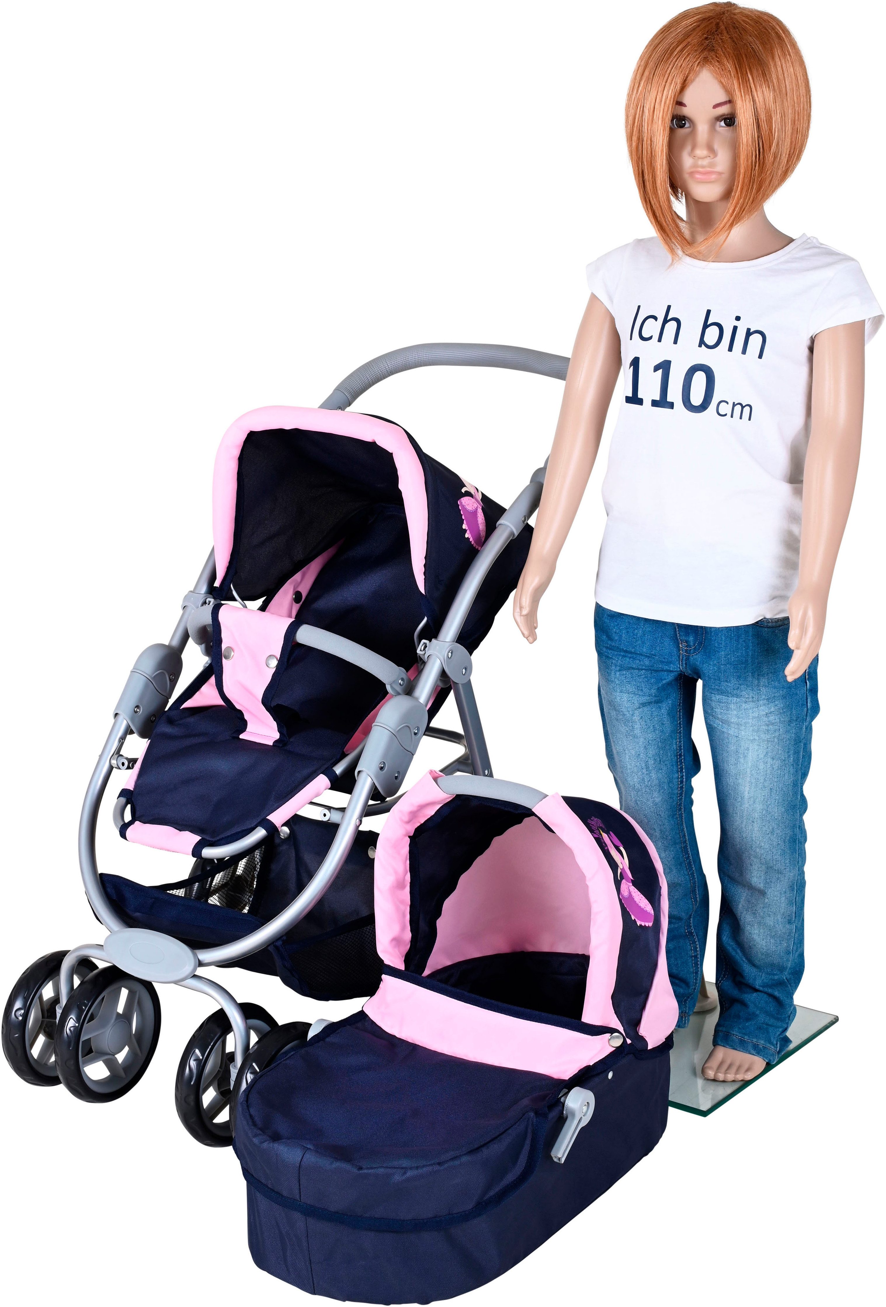 Knorrtoys® Combi-poppenwagen Coco - princess blue