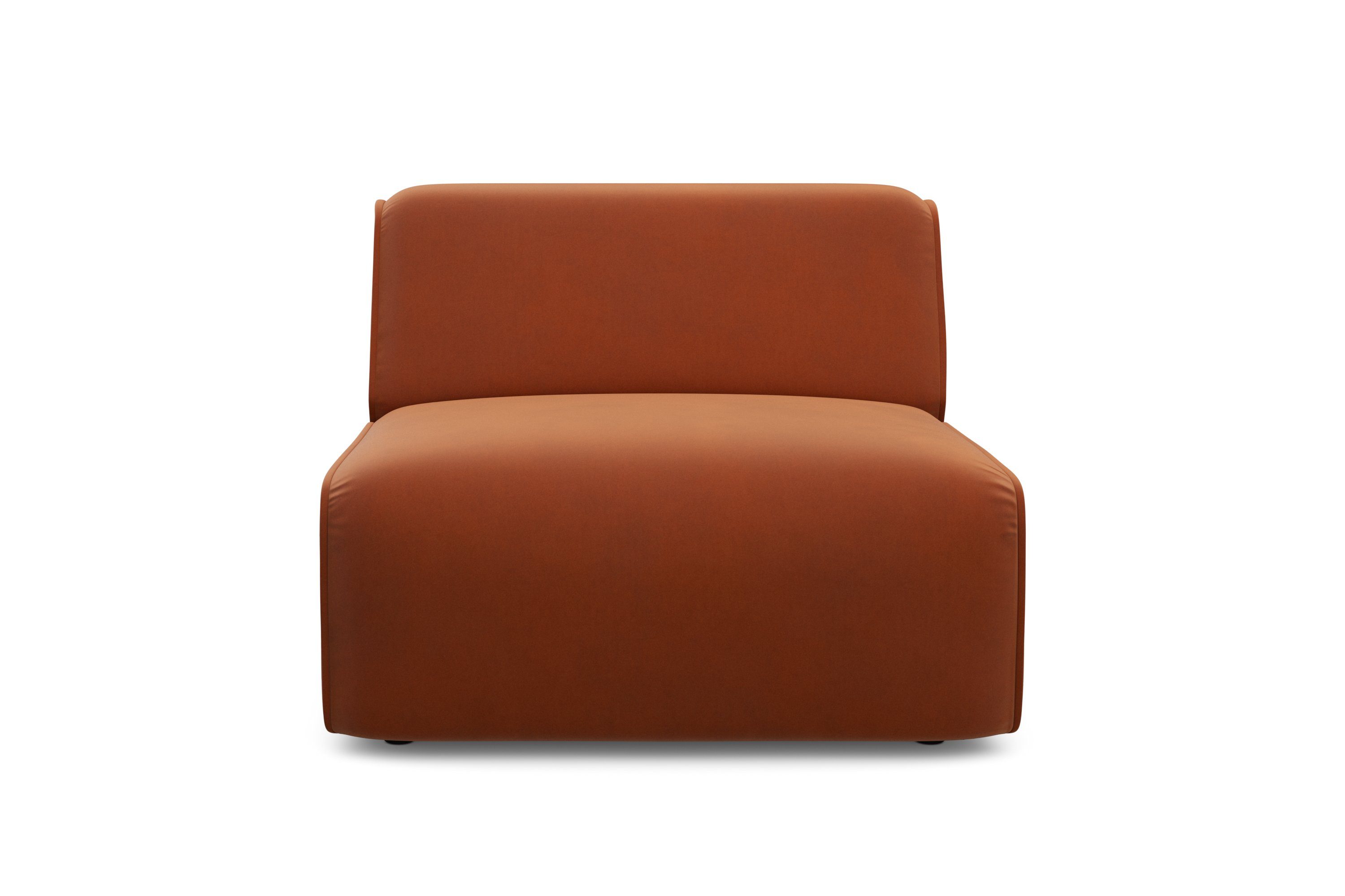 RAUM.ID Fauteuil Merid sofa-middenelement, afmetingen B/D/H: 84/97/46 cm als module of apart te gebruiken, voor individuele samenstelling