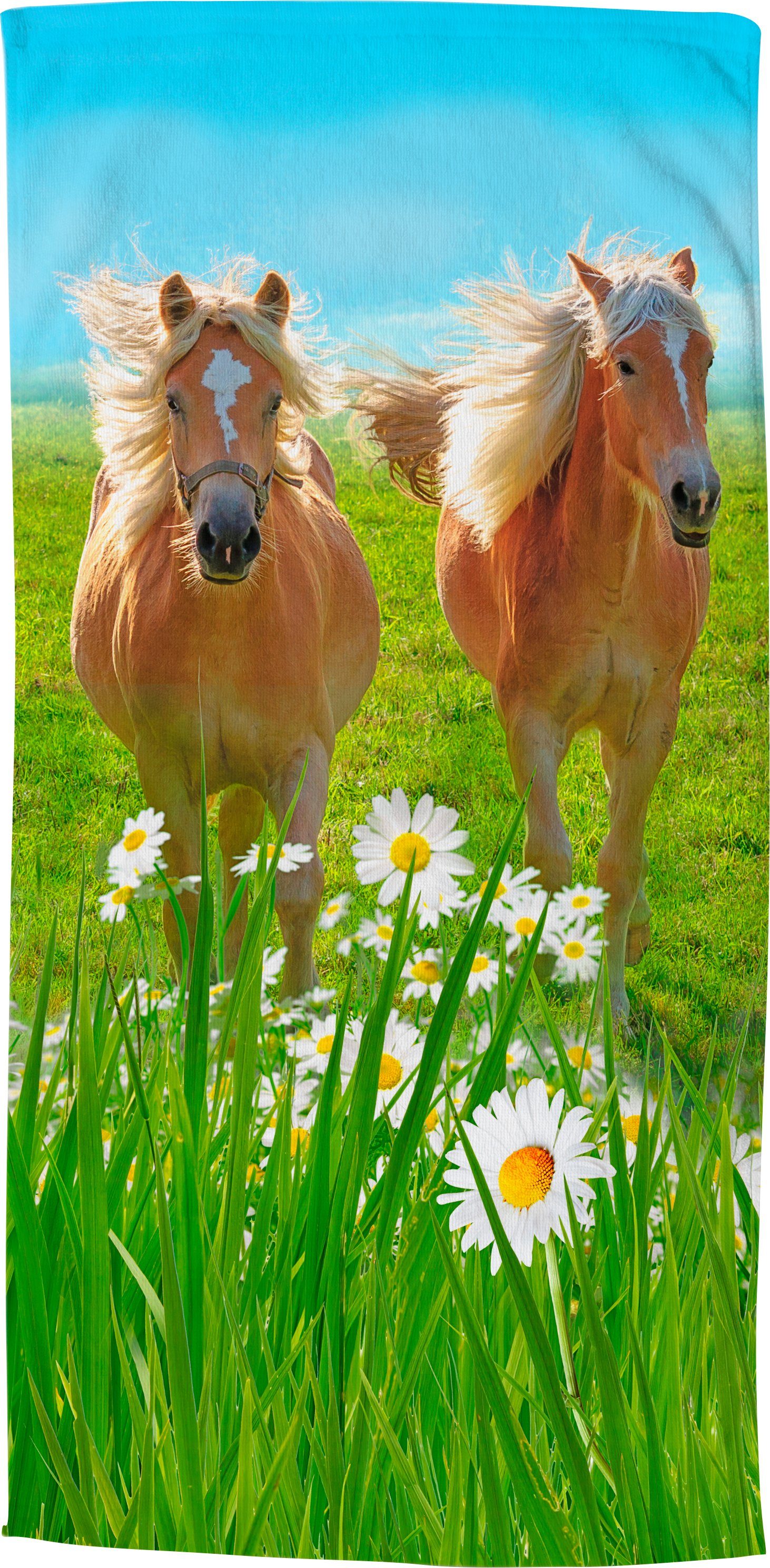 gracht gevaarlijk Hoes good morning Strandlaken Horses Paardenmotief, droogt snel, kinderen (1  stuk) nu online kopen | OTTO