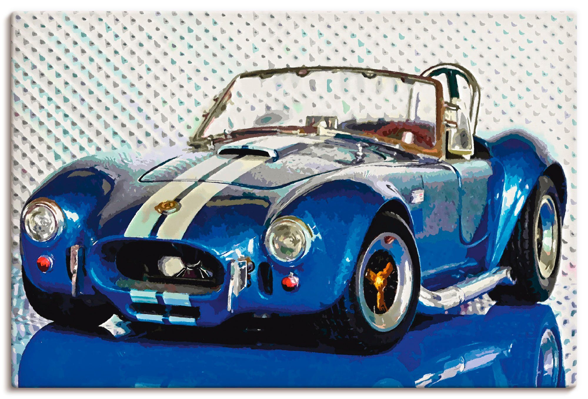 Artland Artprint Shelby Cobra blauw in vele afmetingen & productsoorten - artprint van aluminium / artprint voor buiten, artprint op linnen, poster, muursticker / wandfolie ook ges