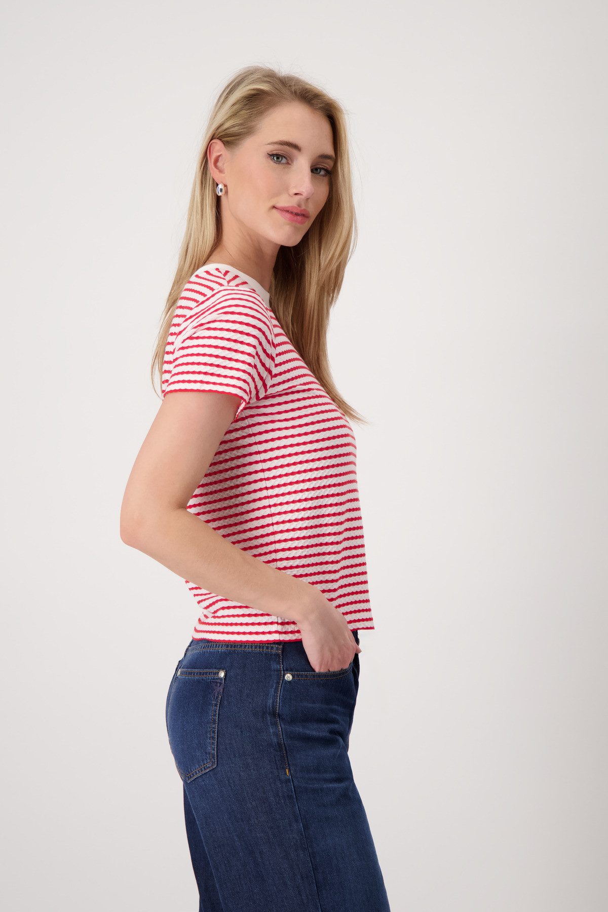 Monari Shirt met ronde hals Met een ronde hals