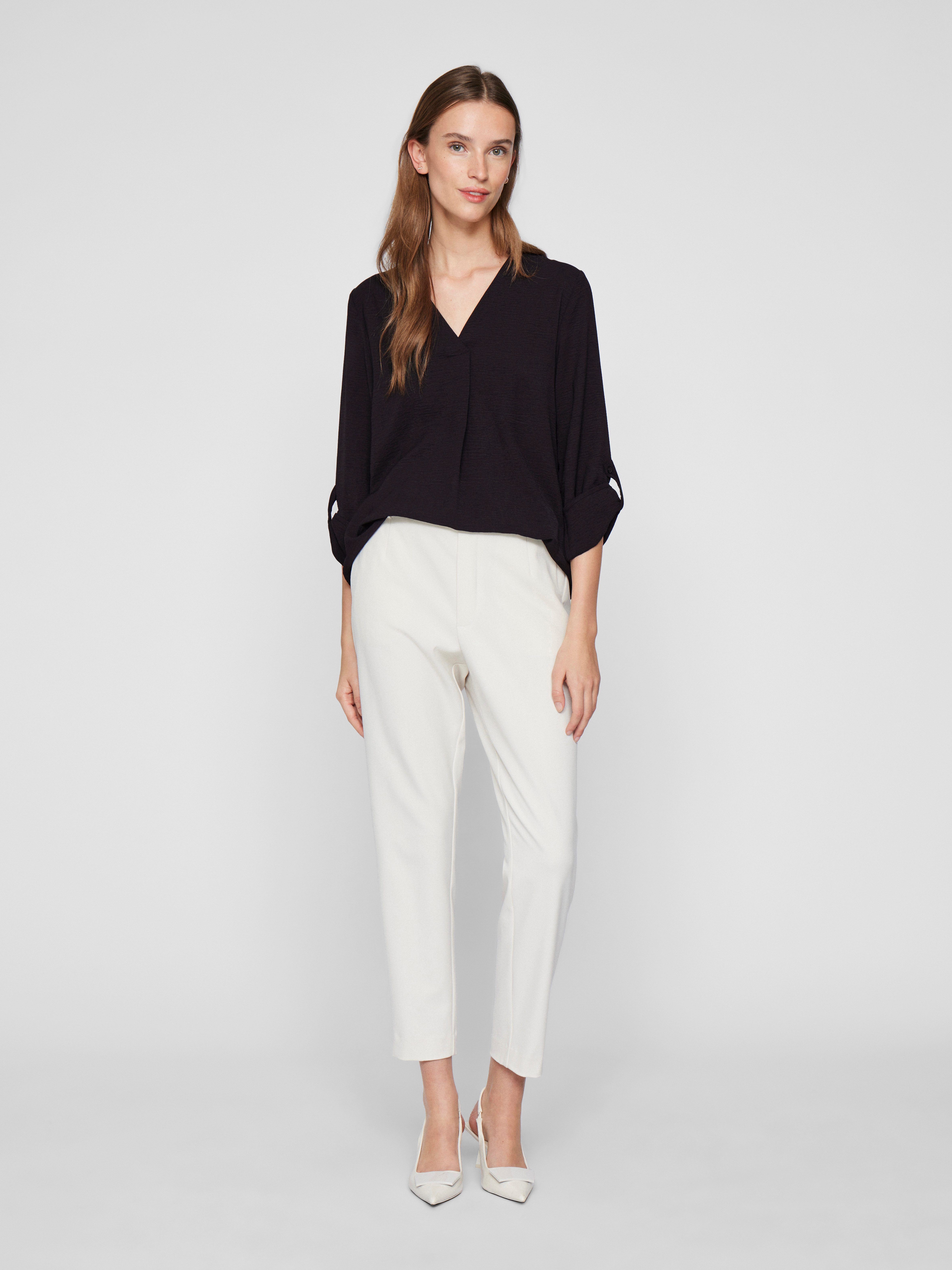 Vila Shirt VIJOSA 3/4 V-NECK TOP - NOOS