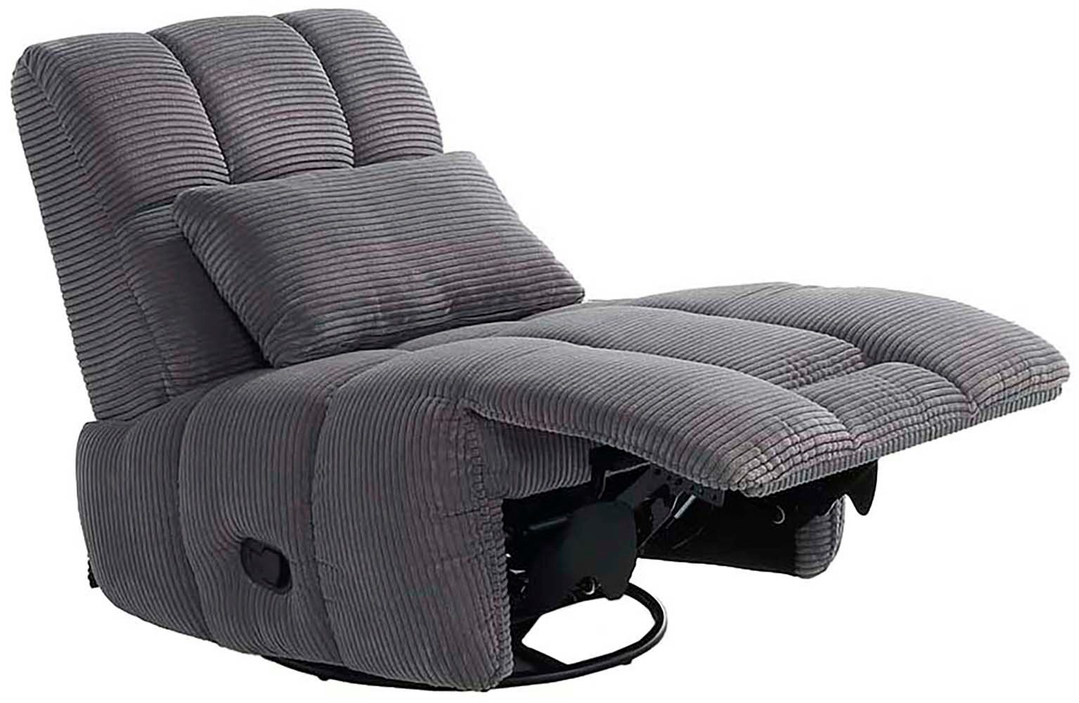 Jockenhöfer Gruppe Relaxfauteuil Doncaster met draai-, schommel-, relax- en kantelfunctie, aangenaam zachte corduroystof