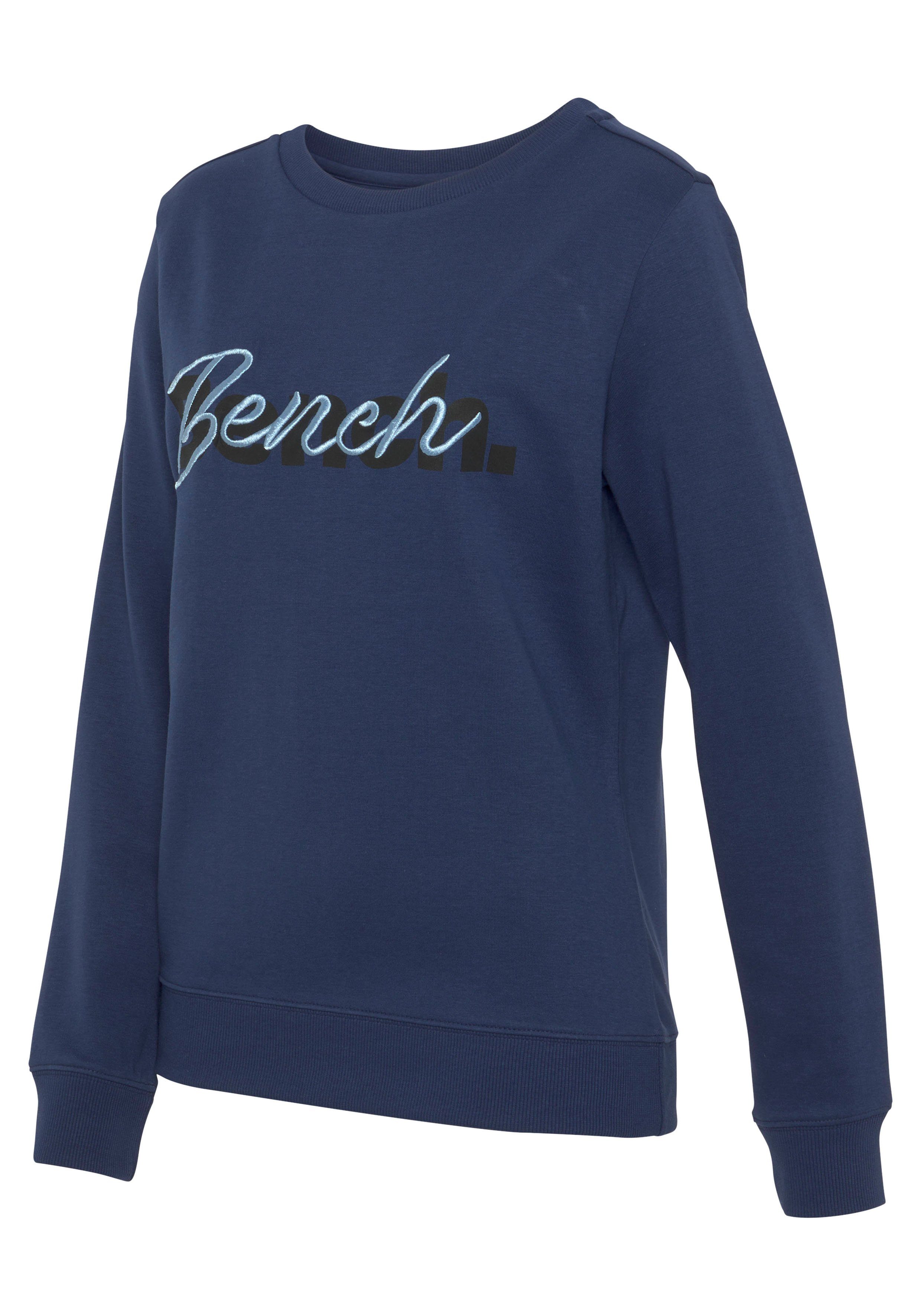 Bench. Loungewear Sweatshirt met logoprint en borduurwerk, loungepak