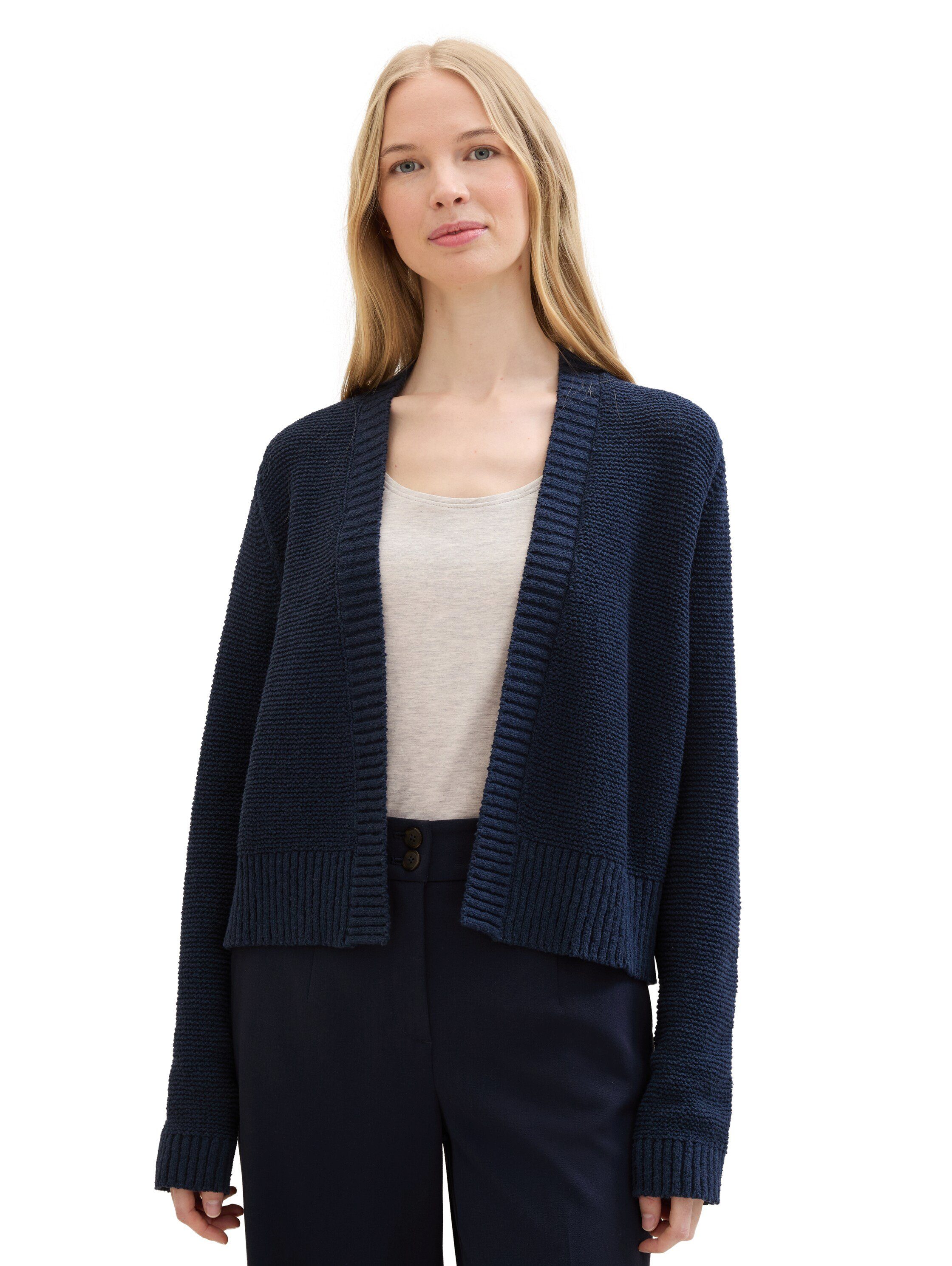 Tom Tailor Cardigan met brei-elementen