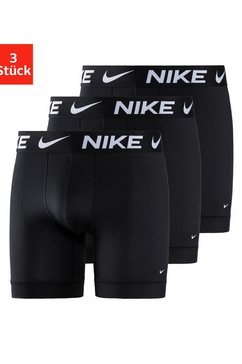 nike underwear functionele boxershort met bijzonder lange pijpen (3 stuks) zwart