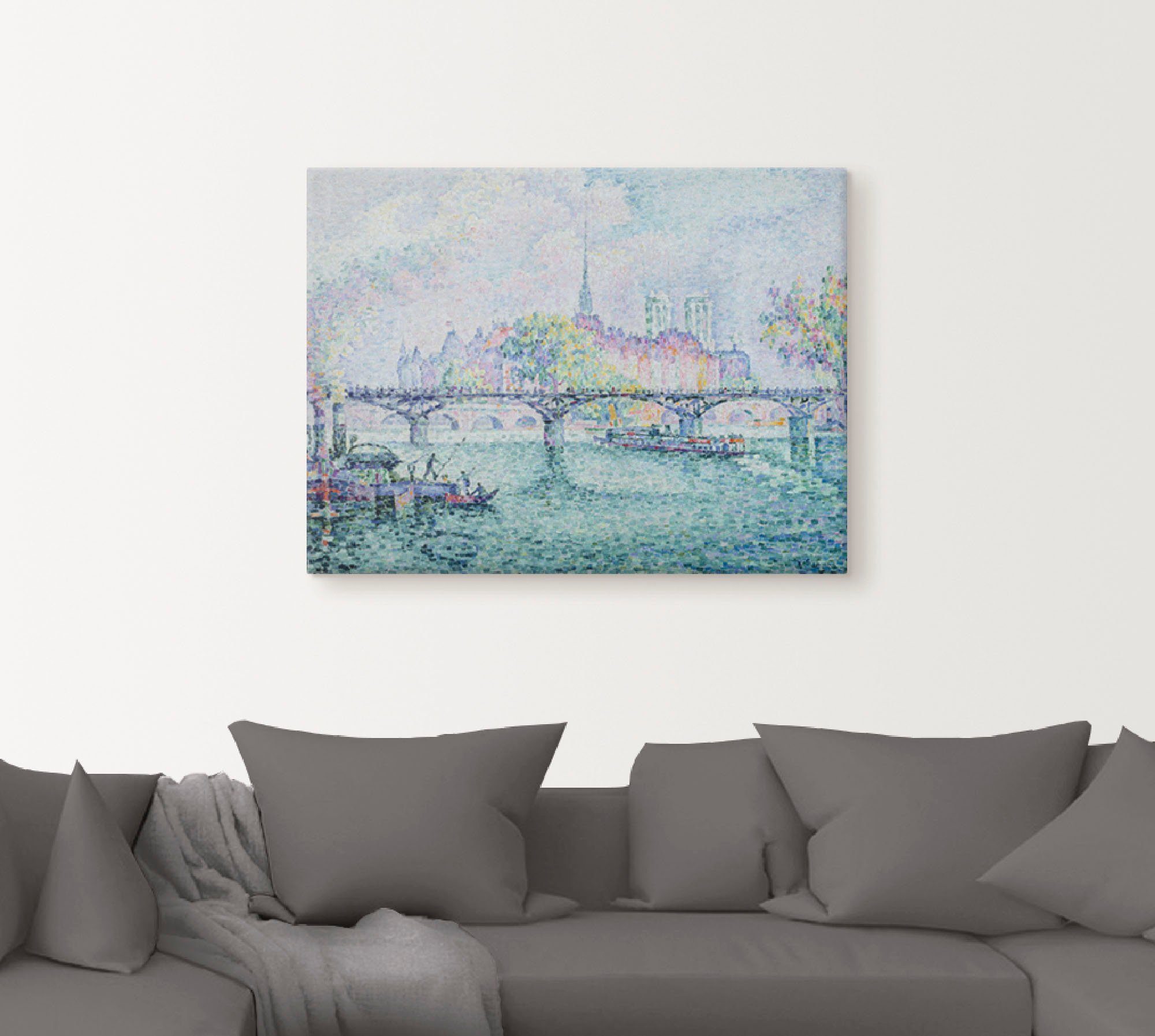 Artland Artprint op linnen Parijs, blik op Ile de la Cité. 1913