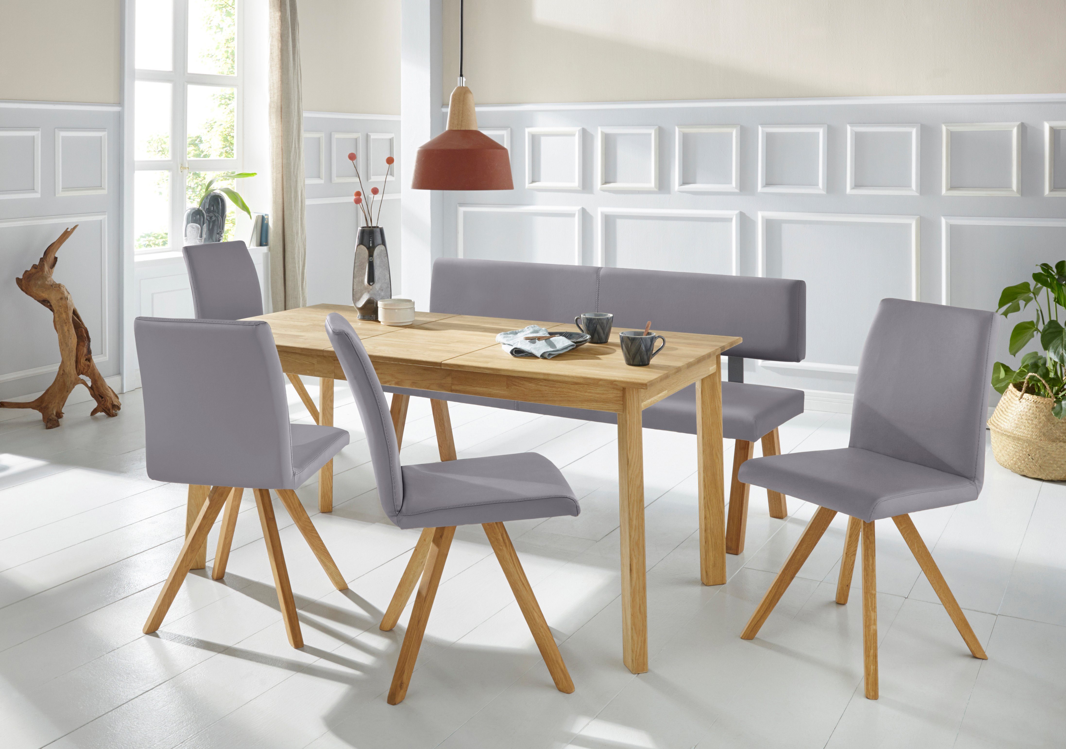 Home affaire Bank Mobilar rio met rugleuning en van massief hout