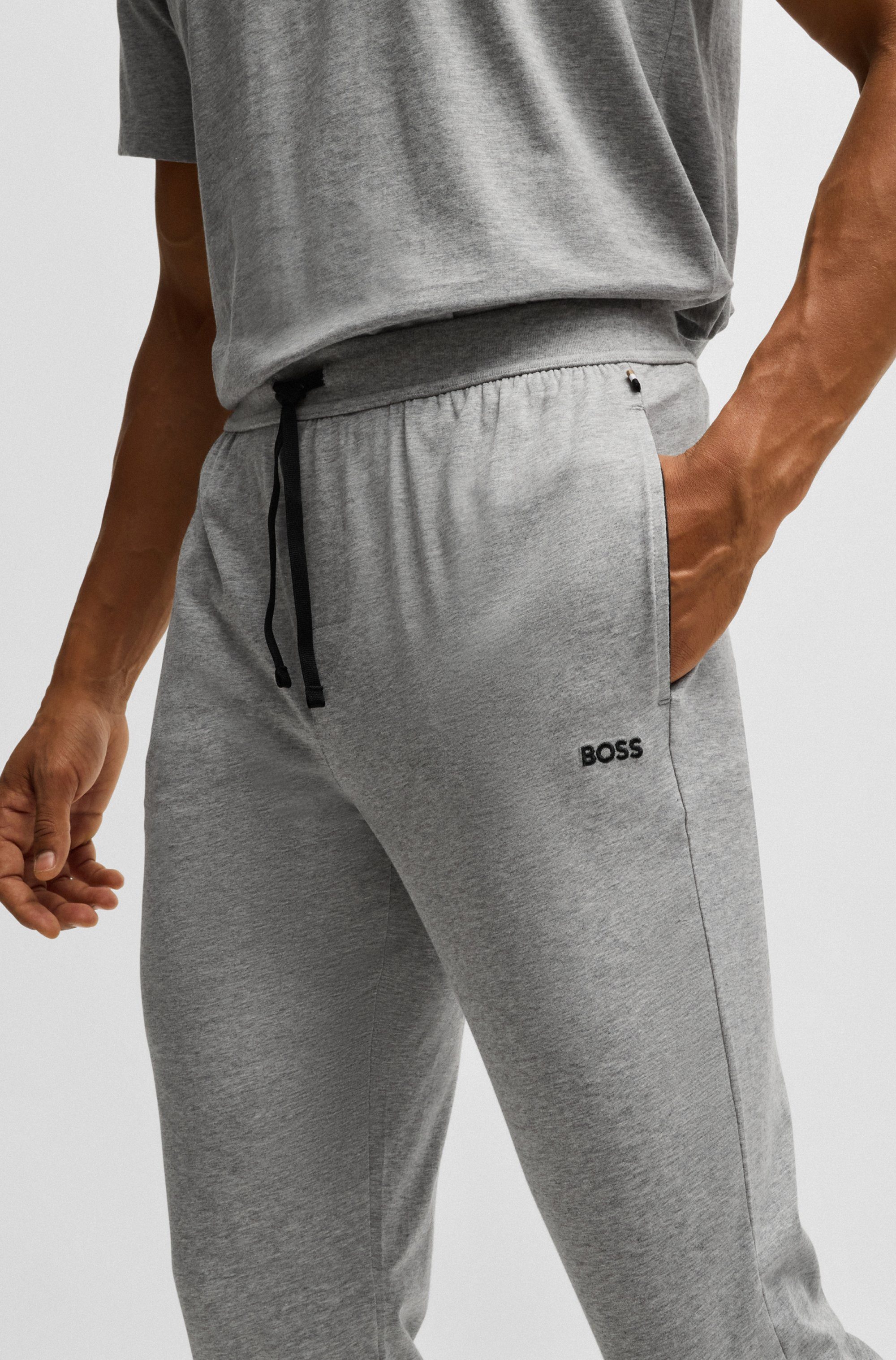 BOSS Sweatbroek Mix&Match Pants met boss print op de trekkoord