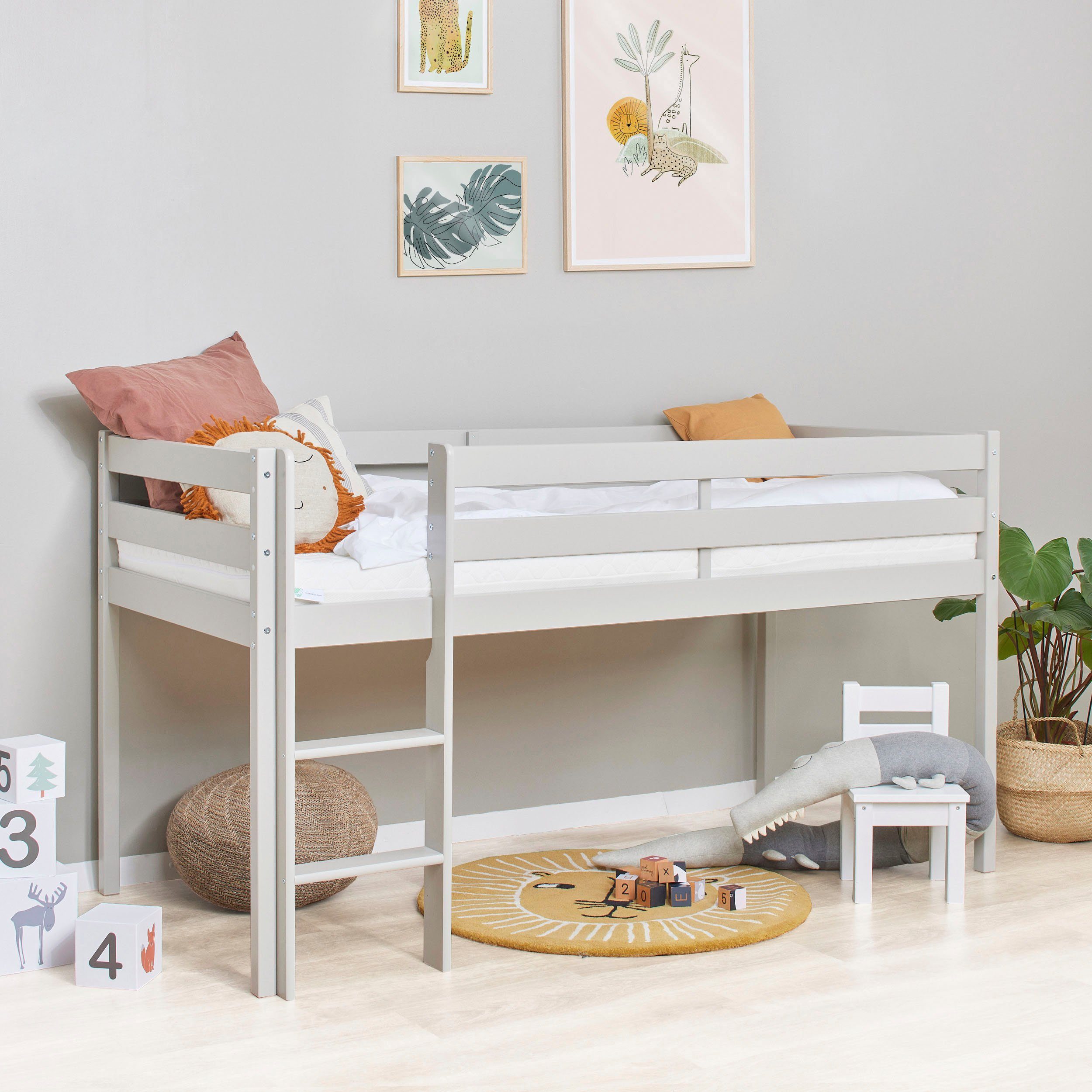 Hoppekids Speelbed ECO COMFORT, hoogslaper, deelbaar in 2 eenpersoonsbedden