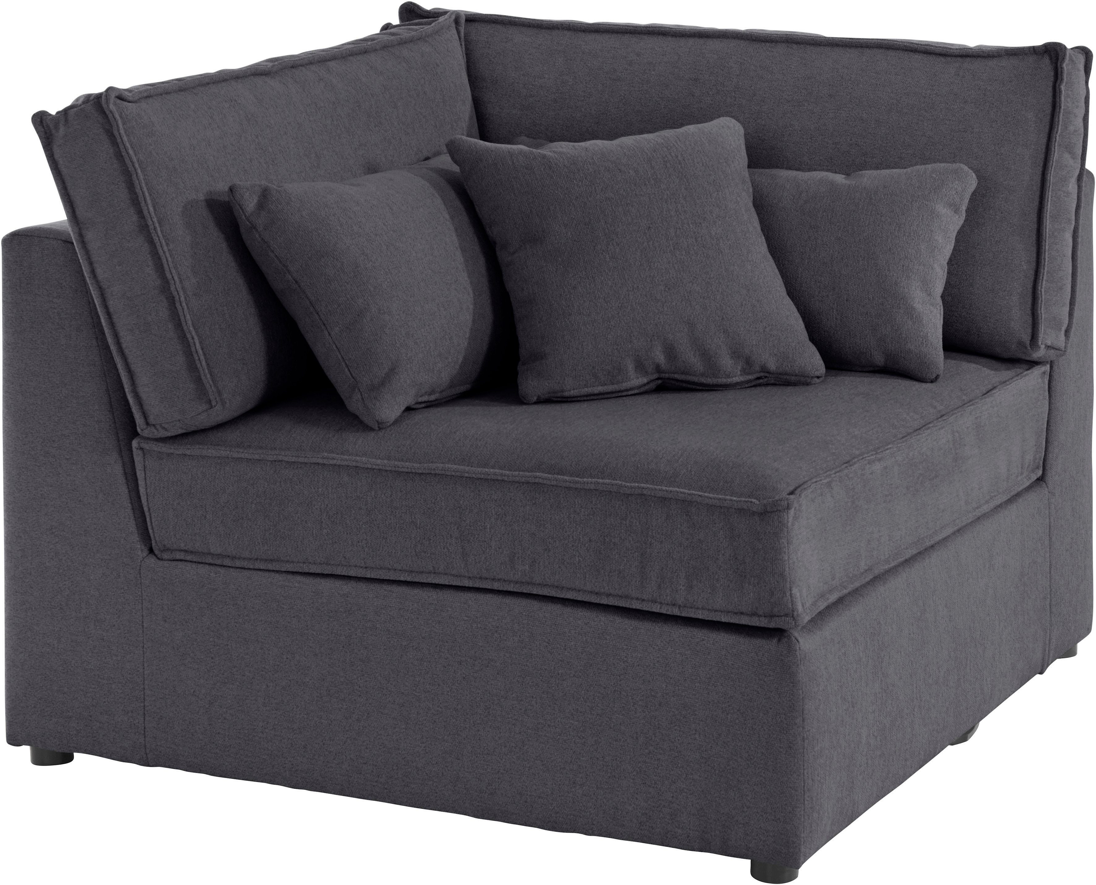 RAUM.ID Bank-hoekelement Florid Deel van een modulaire bank , stevig zitcomfort, ook in cord