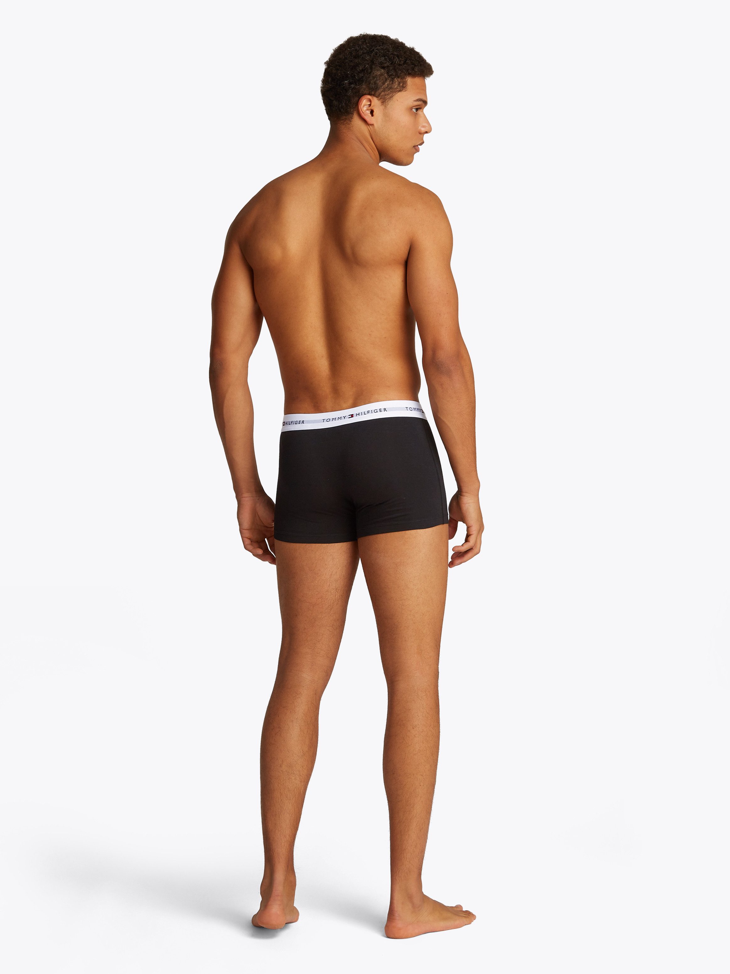 Tommy Hilfiger Underwear Boxershort 3P WB TRUNK met contrasterende logo-band (3 stuks)